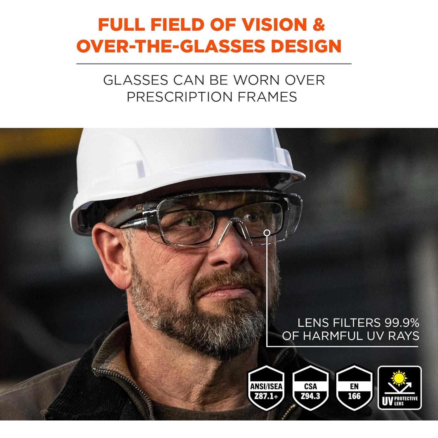 Gafas de Seguridad Ergodyne Skullerz OSMIN OTG Lente Claro