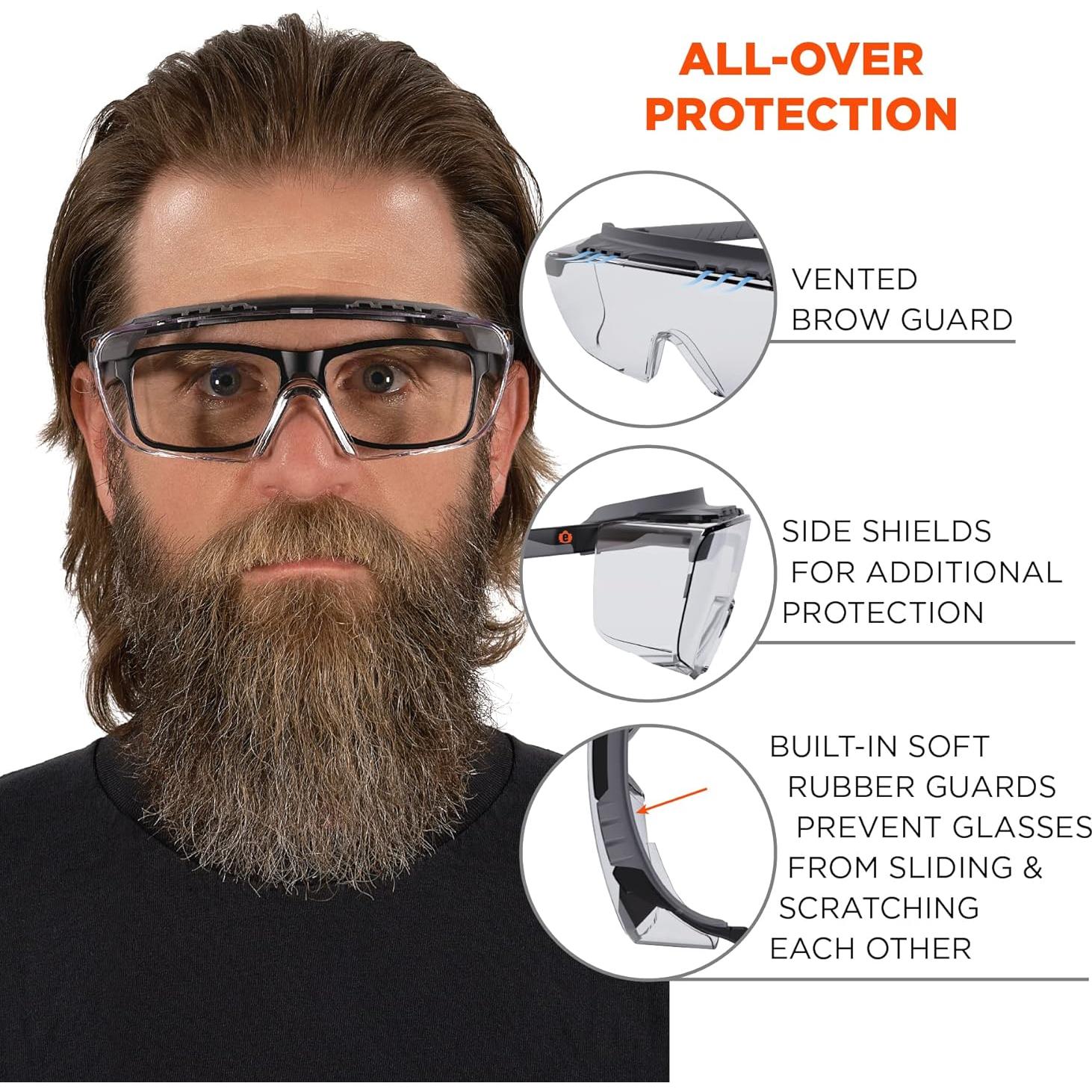 Gafas de Seguridad Ergodyne Skullerz OSMIN OTG Lente Claro