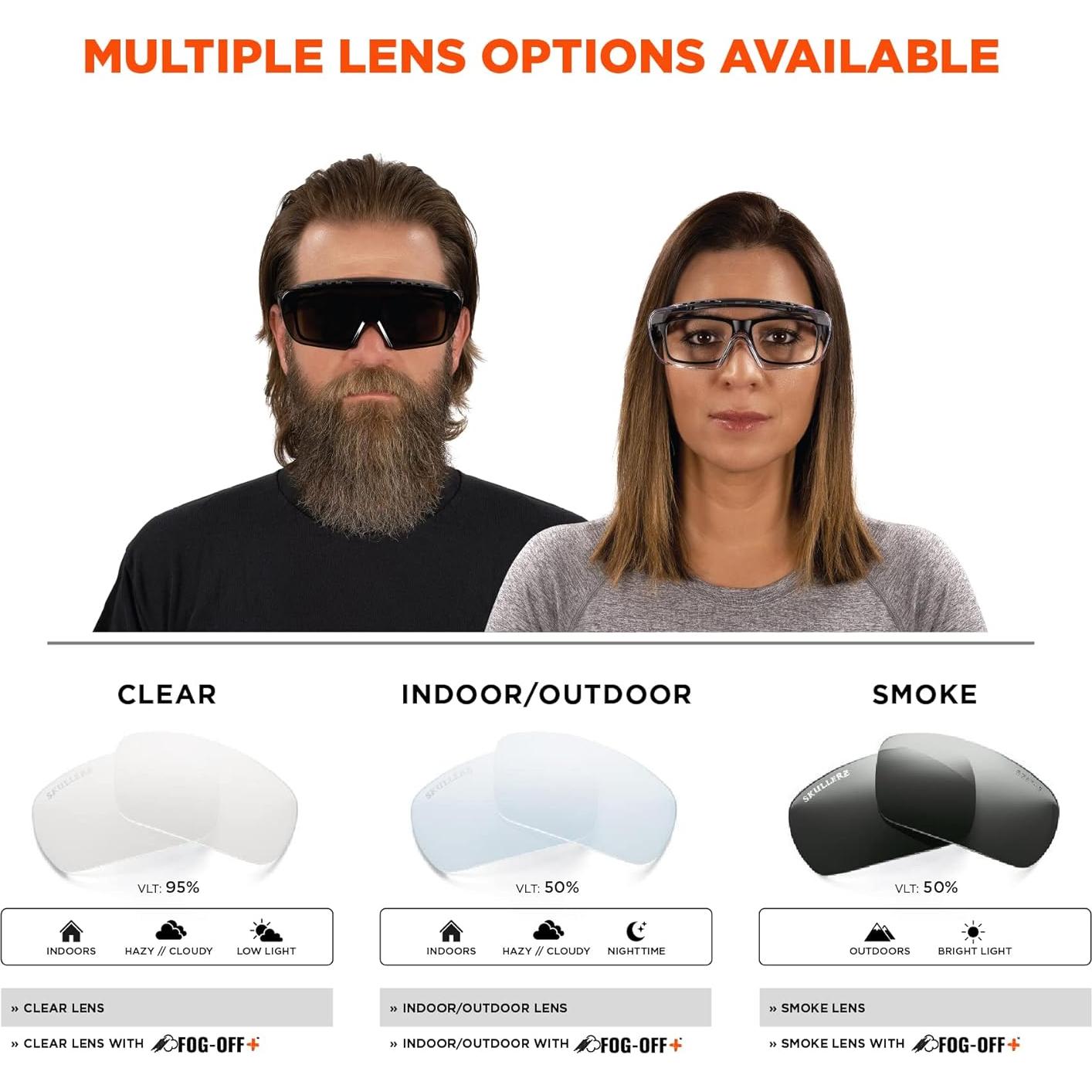 Gafas de Seguridad Ergodyne Skullerz OSMIN OTG Lente Claro