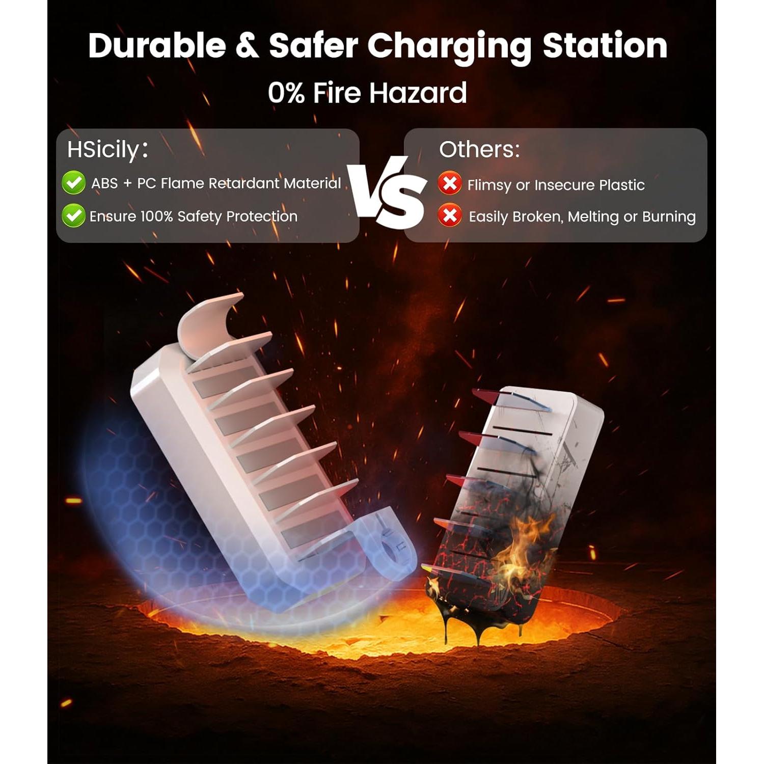 Estación de Carga Rápida 95W HSicily 6 Puertos y 8 Cables