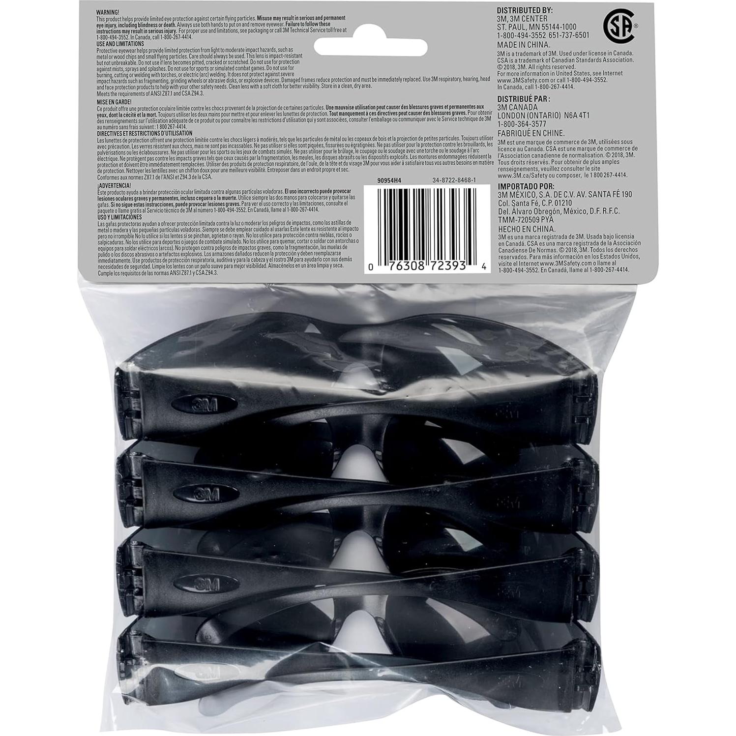 Gafas de seguridad 3M Reader Gris 1 Paquete Lentes UV