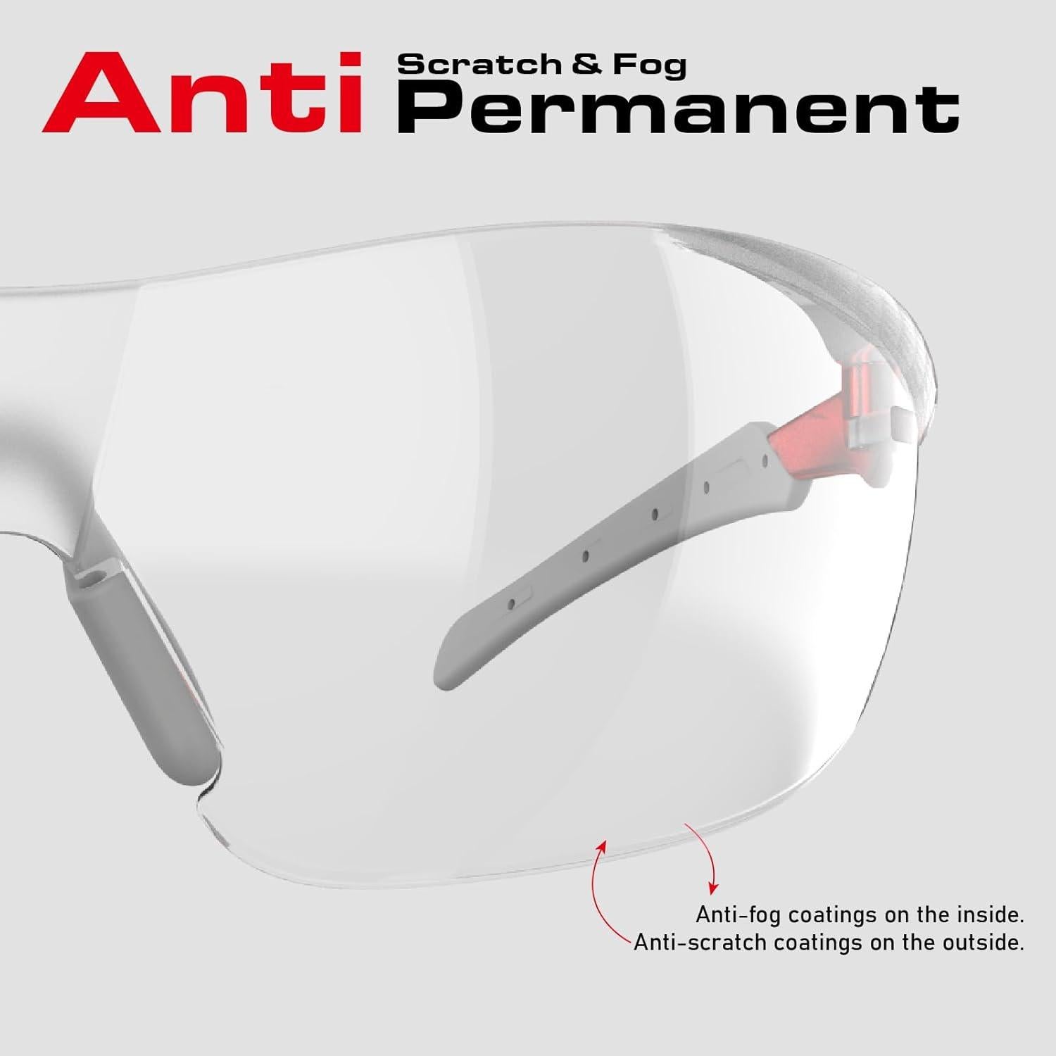 Gafas de Seguridad Impactables Impactable UV Anti-Niebla