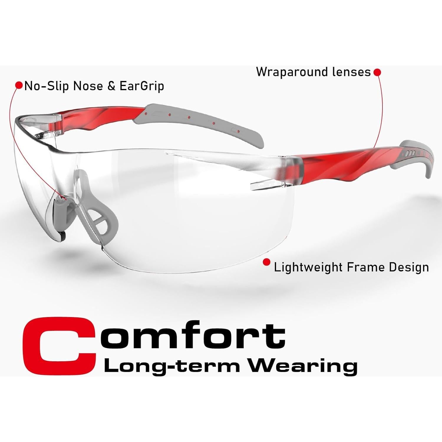 Gafas de Seguridad Impactables Impactable UV Anti-Niebla