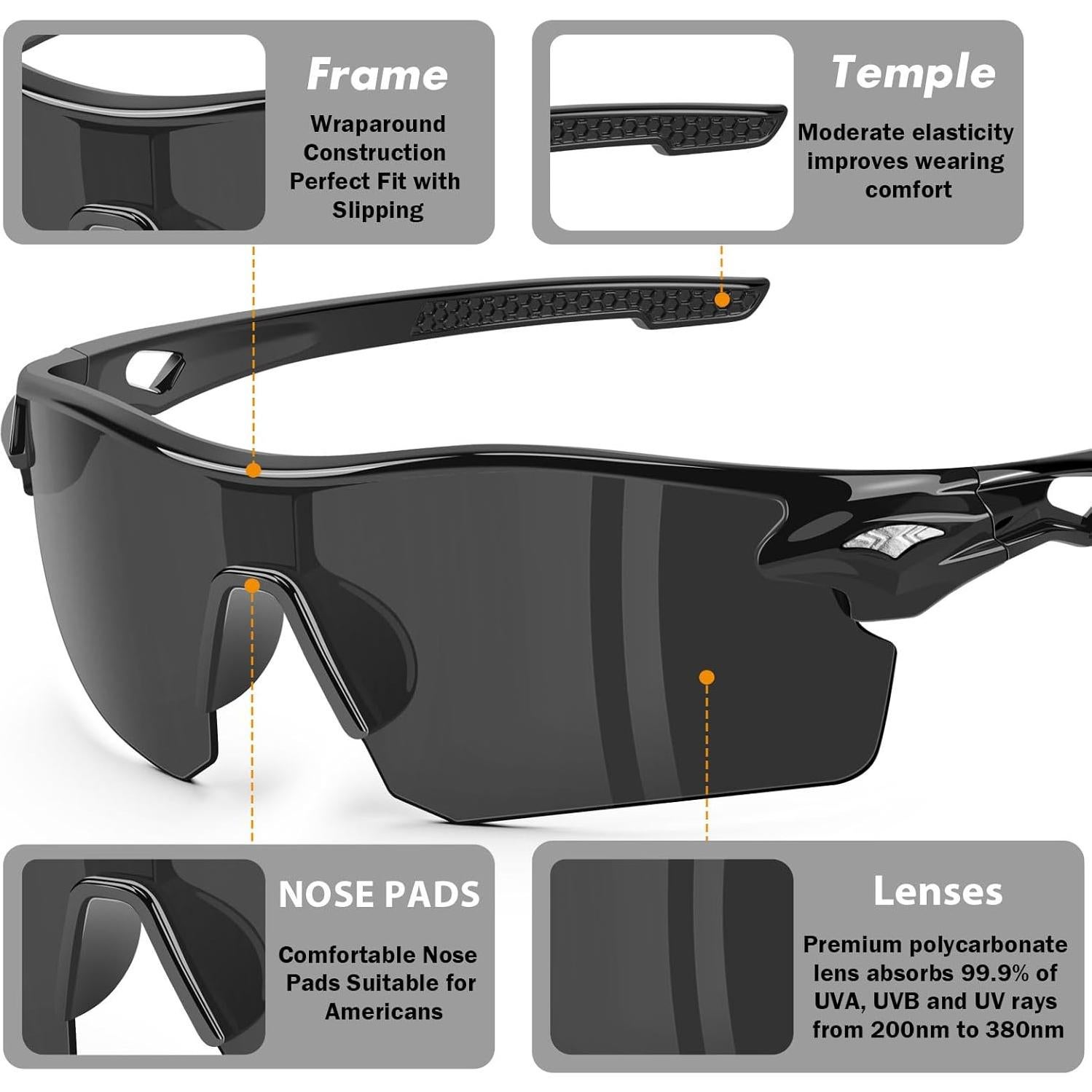 Paquete de 12 Gafas de Seguridad YENPK Z87.1 UV Anti-Rayas