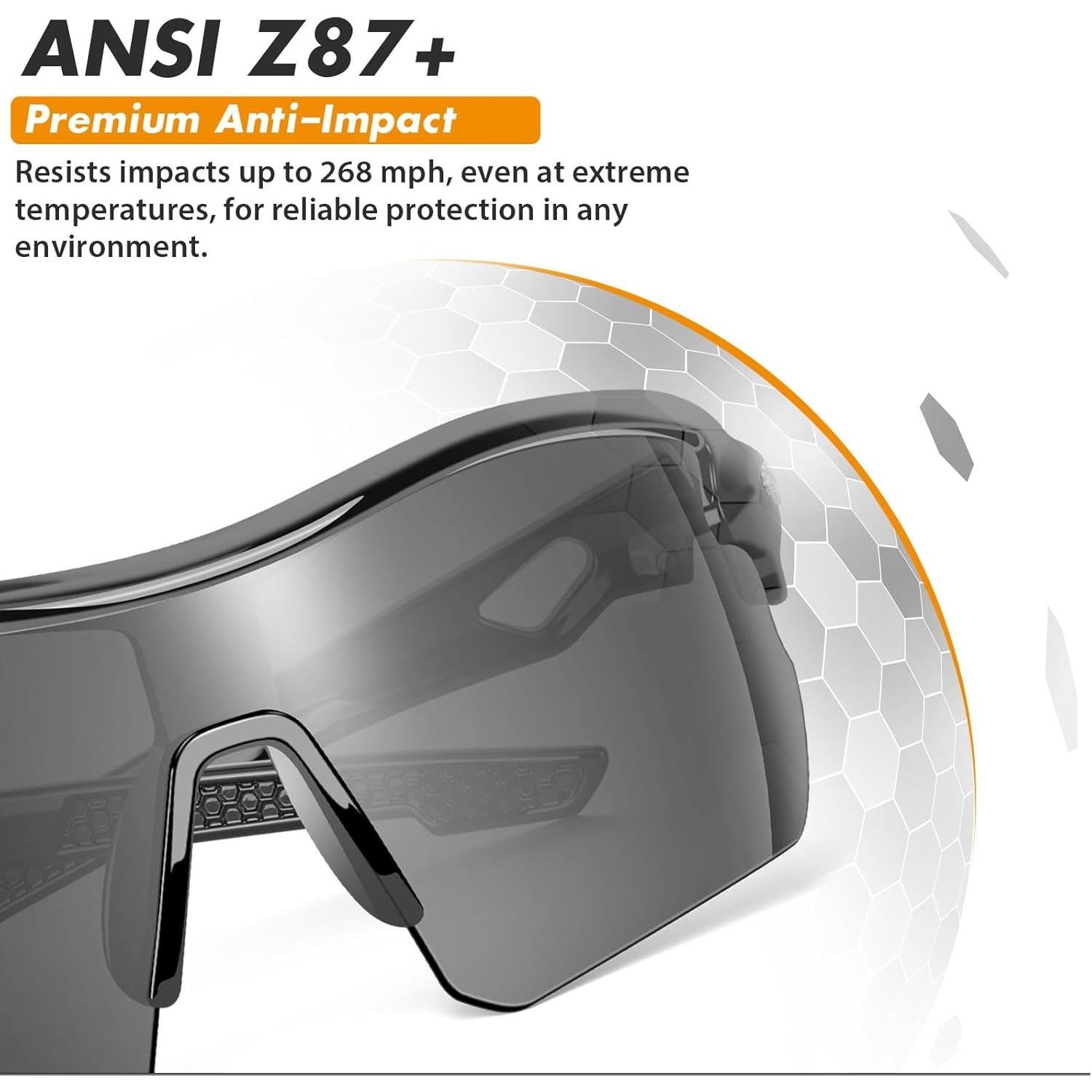 Paquete de 12 Gafas de Seguridad YENPK Z87.1 UV Anti-Rayas