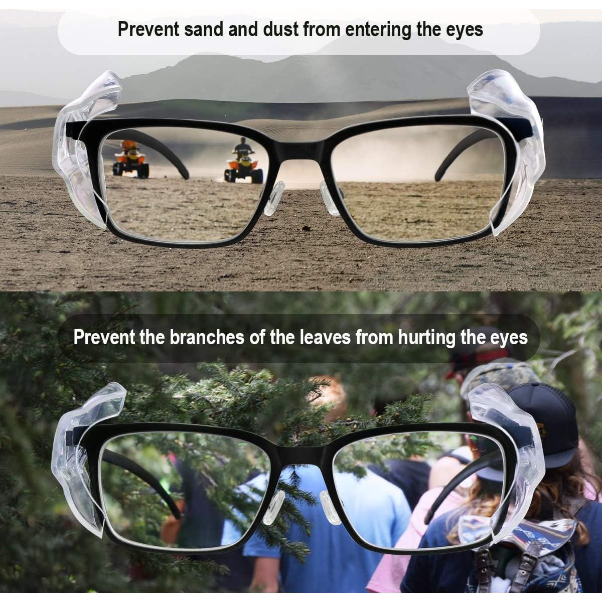 YunTuo Protectores Laterales para Gafas de Seguridad 10 Pares