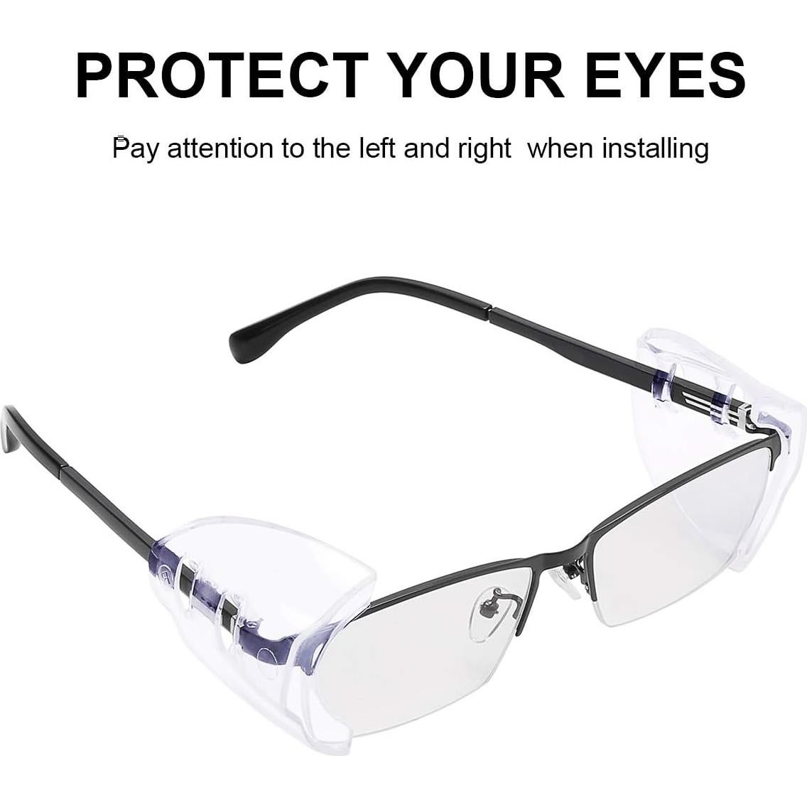 YunTuo Protectores Laterales para Gafas de Seguridad 10 Pares