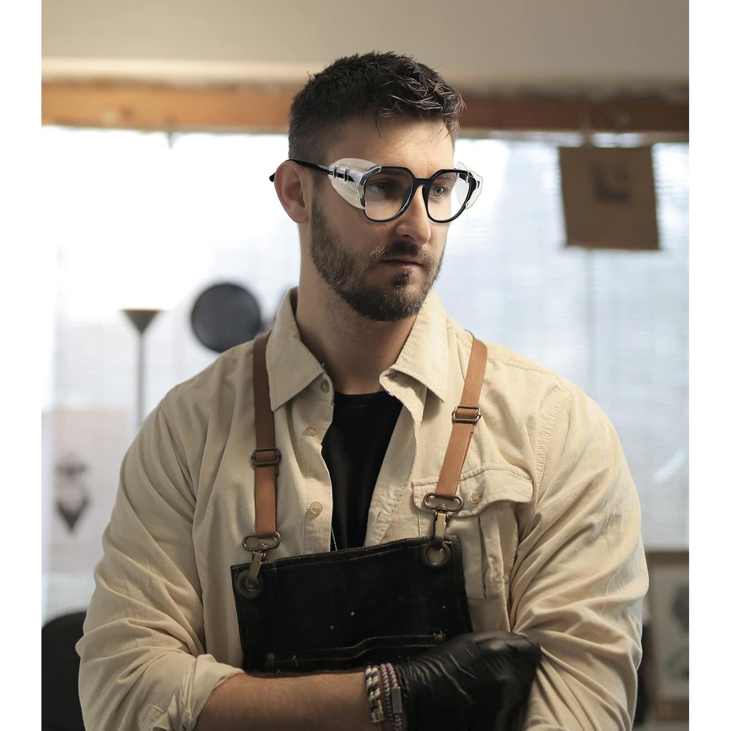 YunTuo Protectores Laterales para Gafas de Seguridad 10 Pares