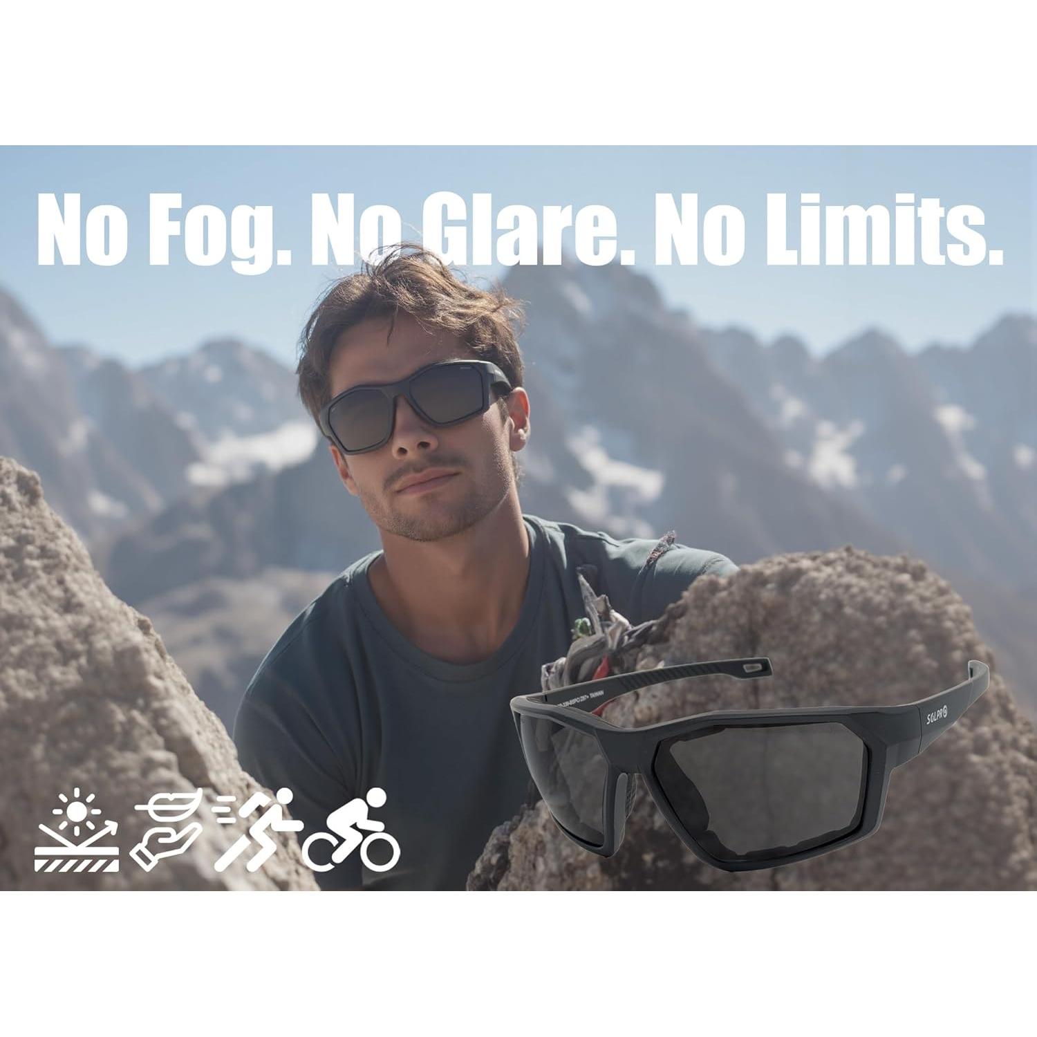 Gafas de Motocicleta Antivaho Gafas de Seguridad Negro