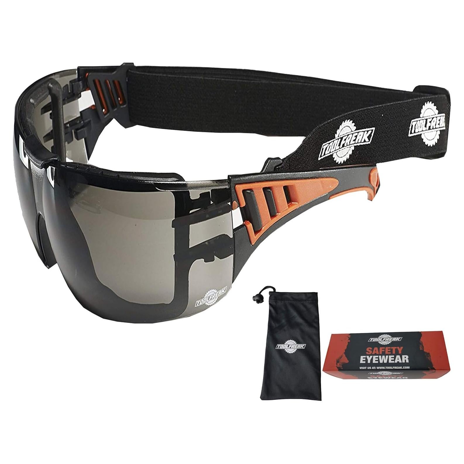 Gafas de seguridad ToolFreak Rip Out, lente ahumada, UV 99.9%