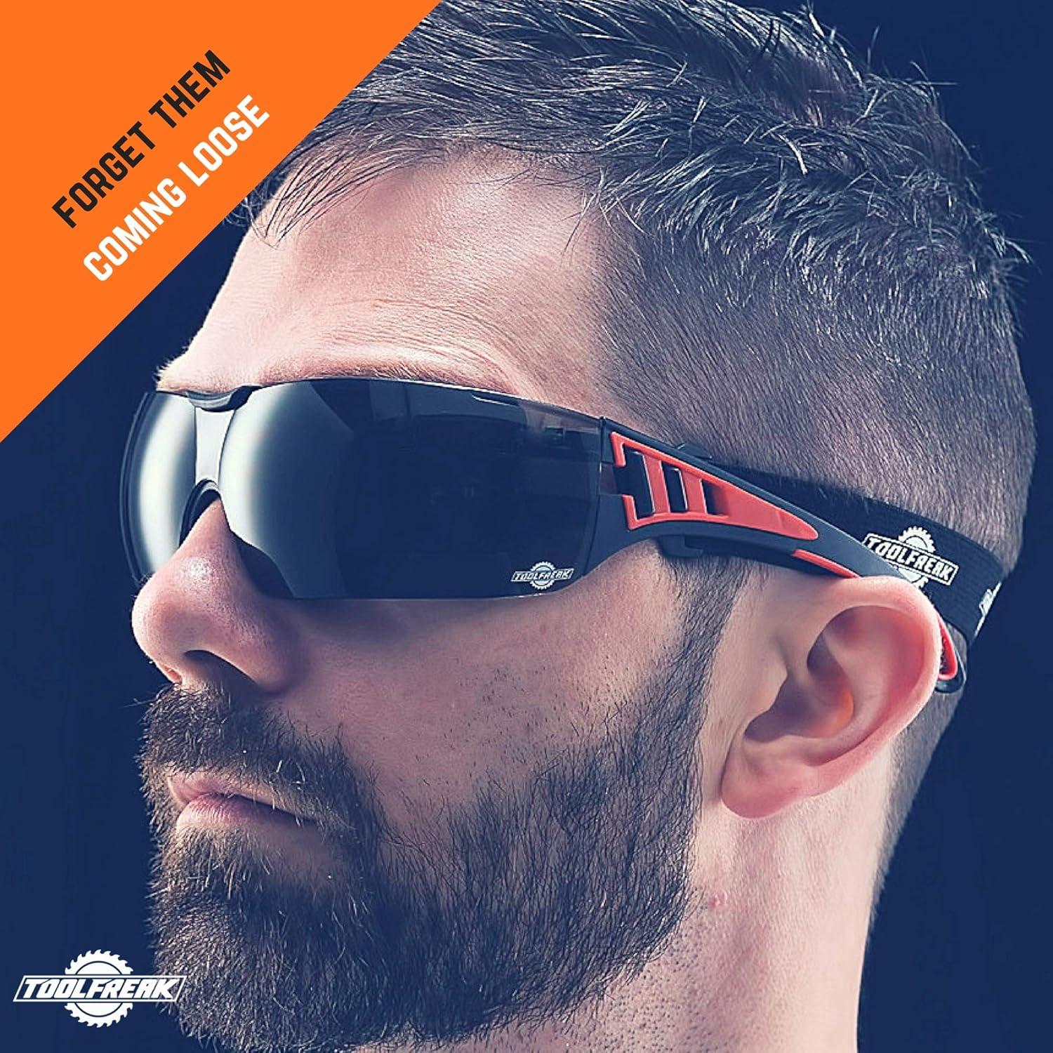 Gafas de seguridad ToolFreak Rip Out, lente ahumada, UV 99.9%