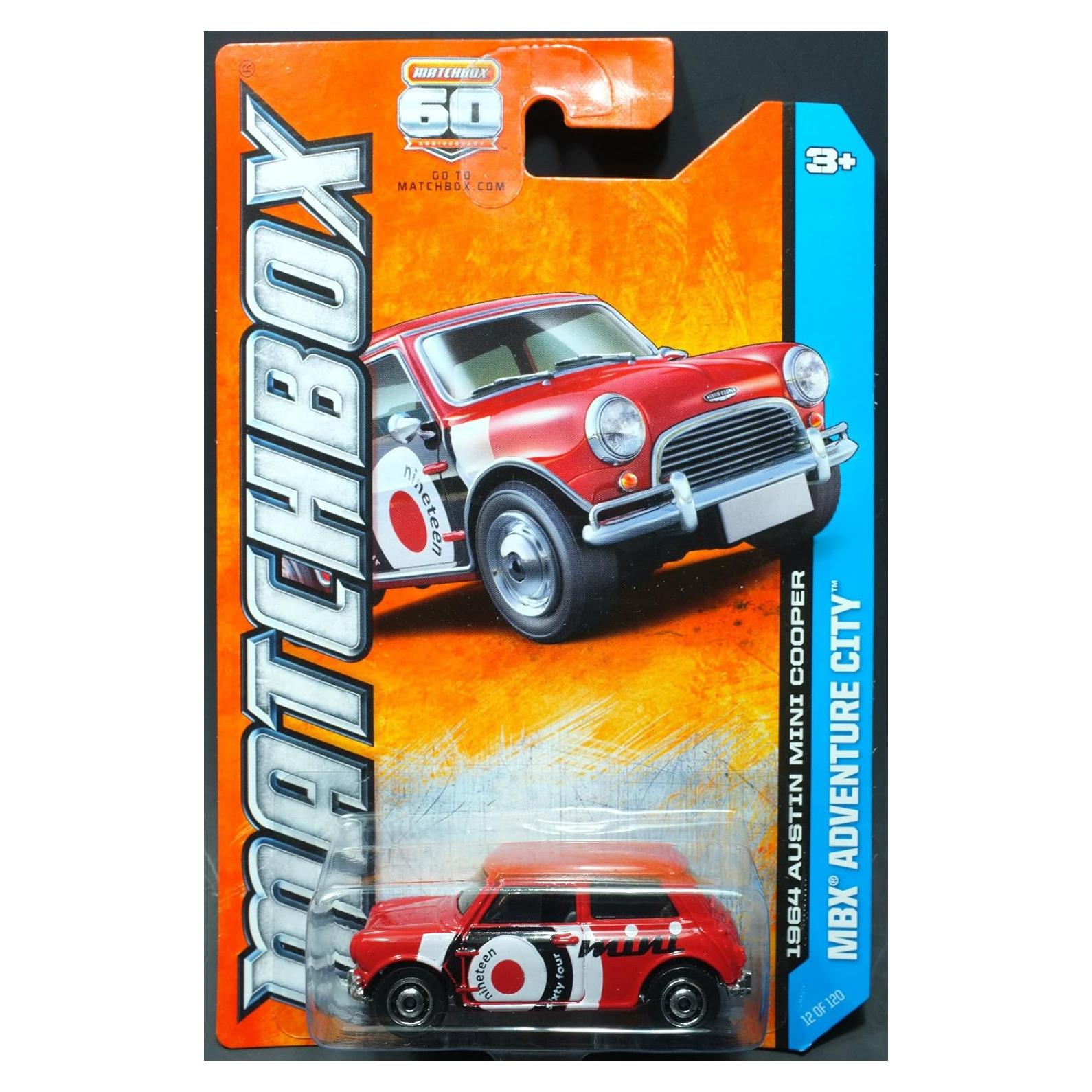 Auto de Metal Matchbox 1964 Austin Mini Cooper Rojo