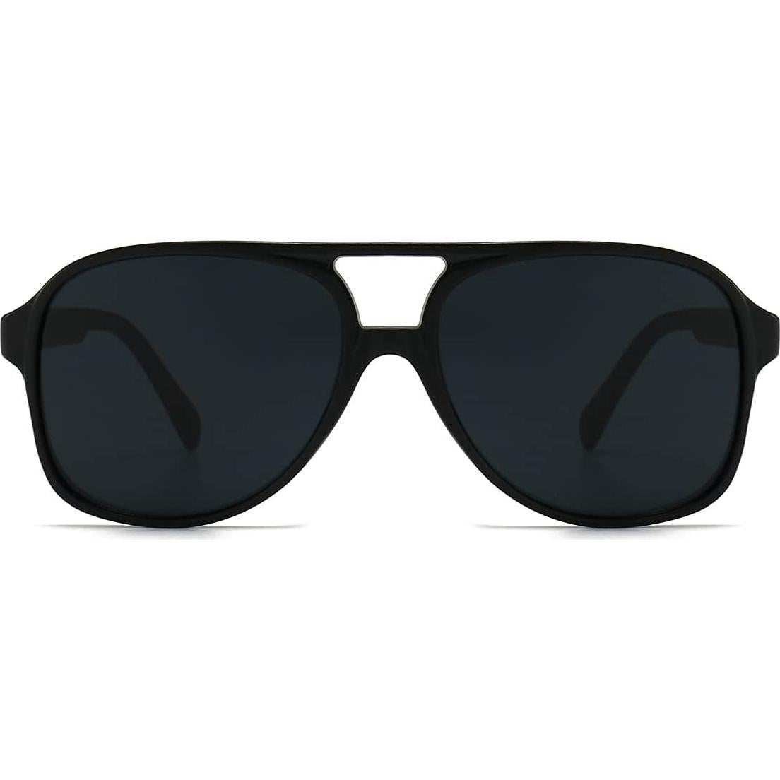 Gafas de sol aviador retro UV400 para unisex - Amarillas