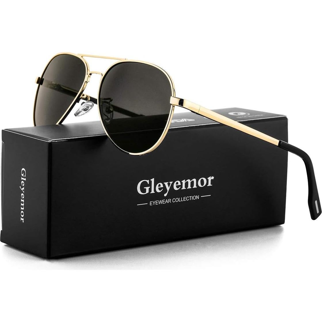 Gafas de Sol Aviador Gleyemor 52mm Polarizadas Unisex