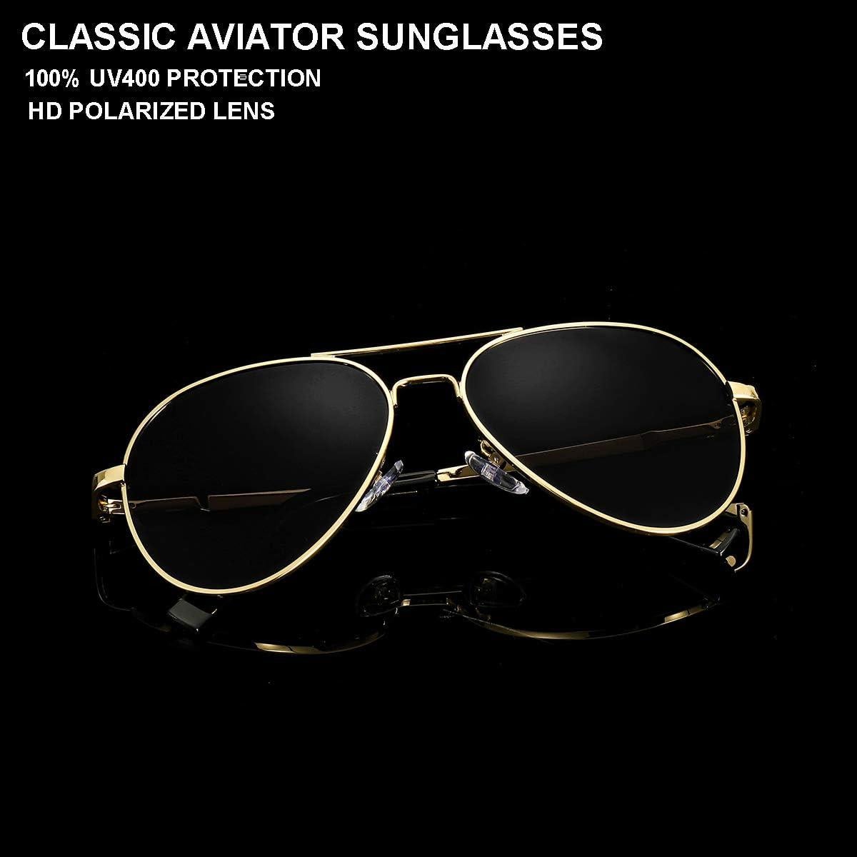 Gafas de Sol Aviador Gleyemor 52mm Polarizadas Unisex