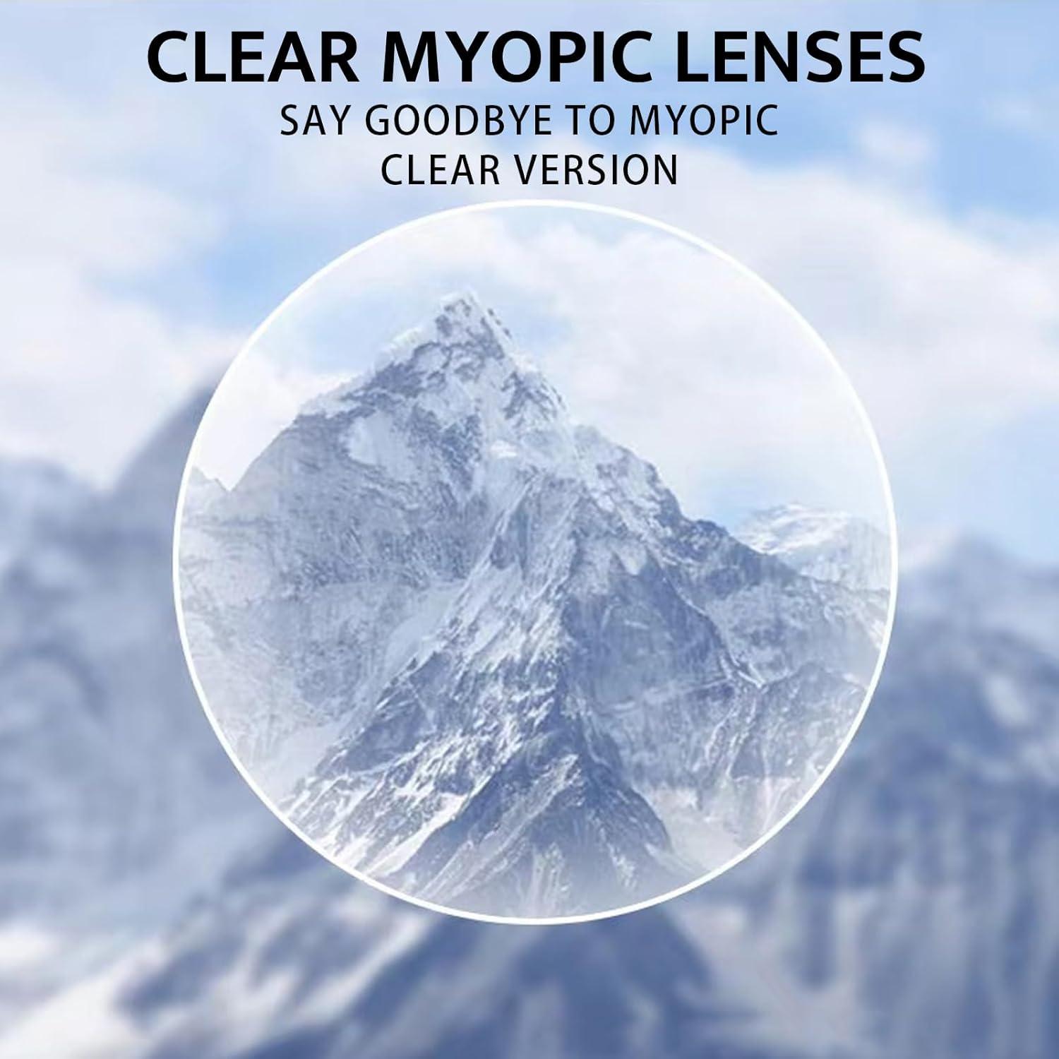 Gafas de seguridad miopía HD claro -3.0D para hombres y mujeres