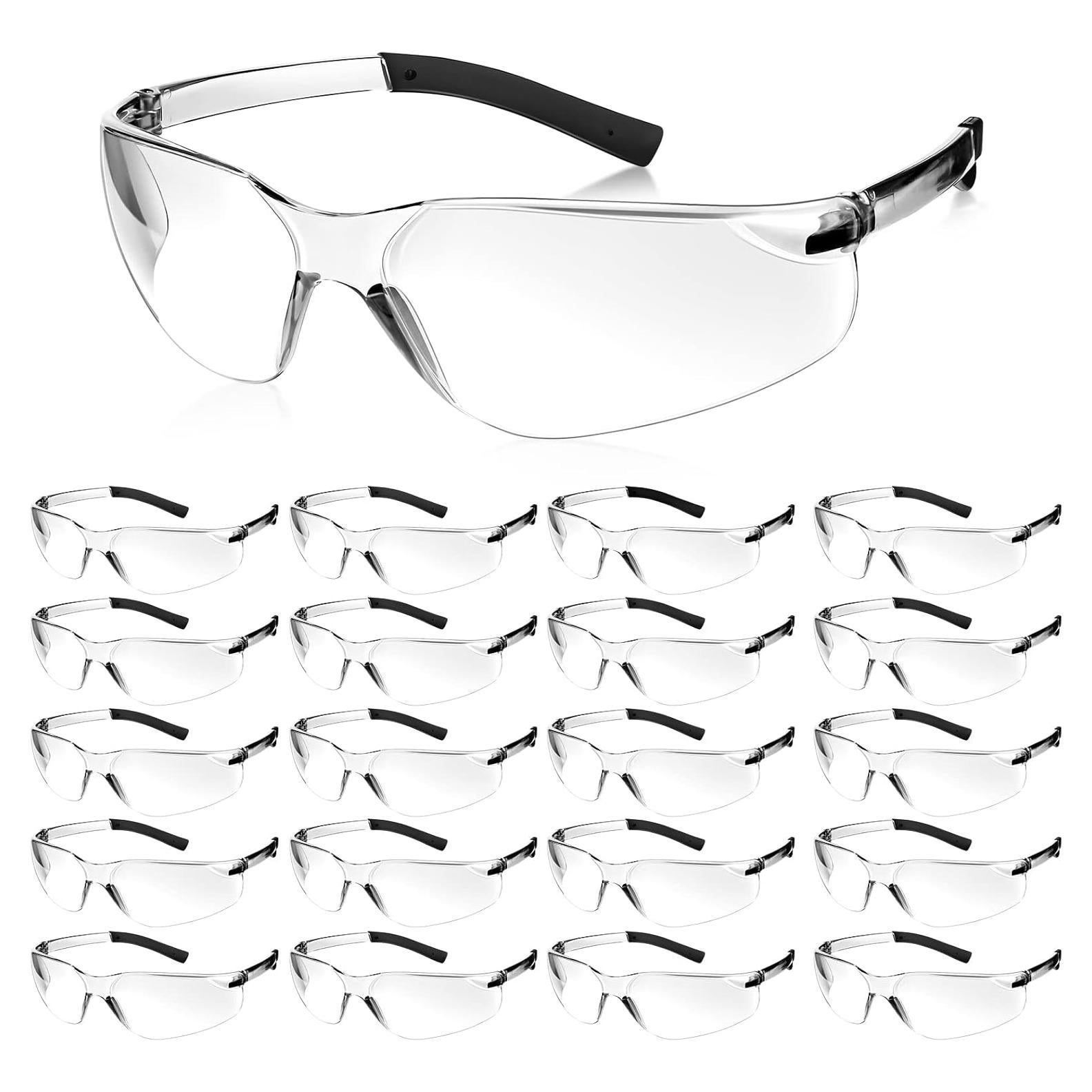 Gafas de Seguridad Queekay 20 Pcs Policarbonato UV