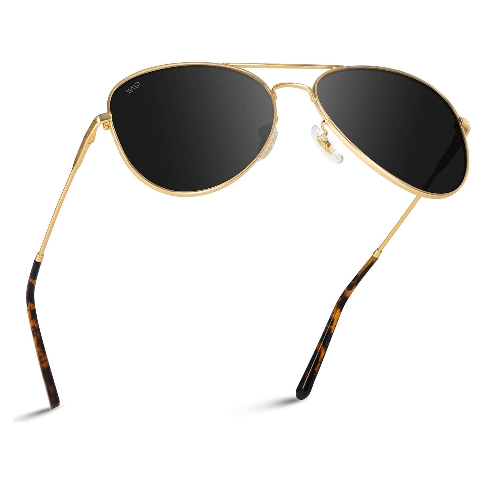 Gafas de Sol Polarizadas WearMe Pro Aviador Oro/Negro