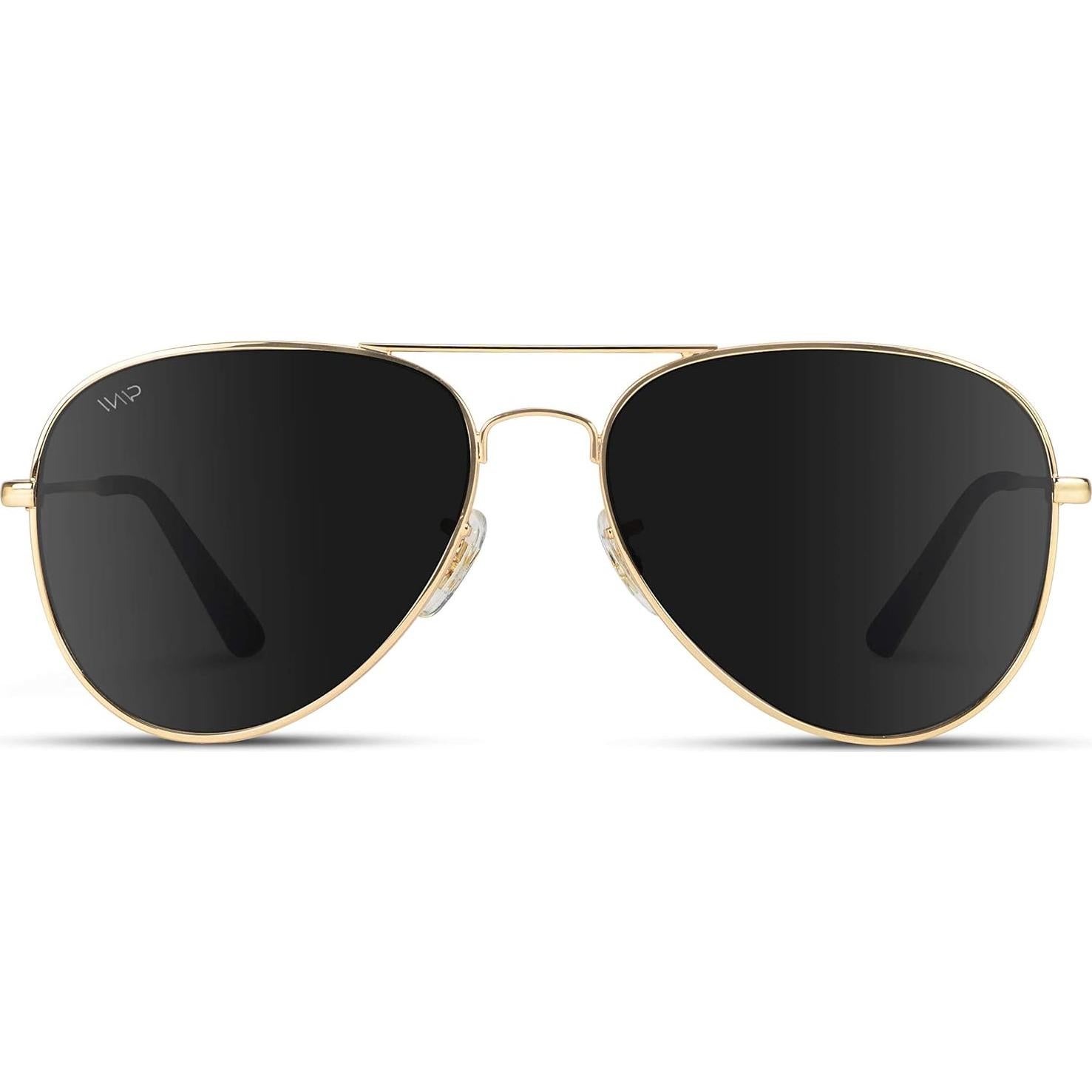 Gafas de Sol Polarizadas WearMe Pro Aviador Oro/Negro