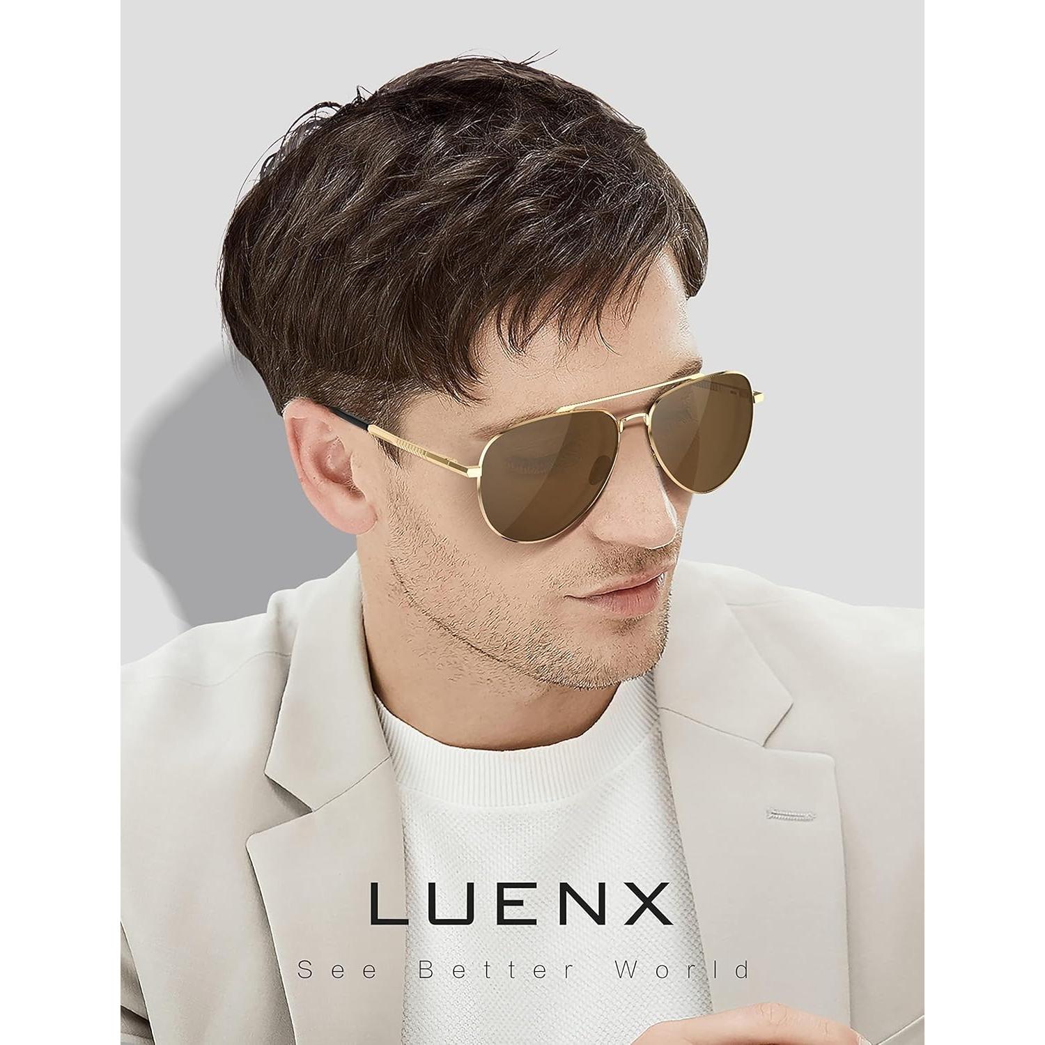 Gafas de sol LUENX Aviador Polarizadas UV400 60mm Unisex