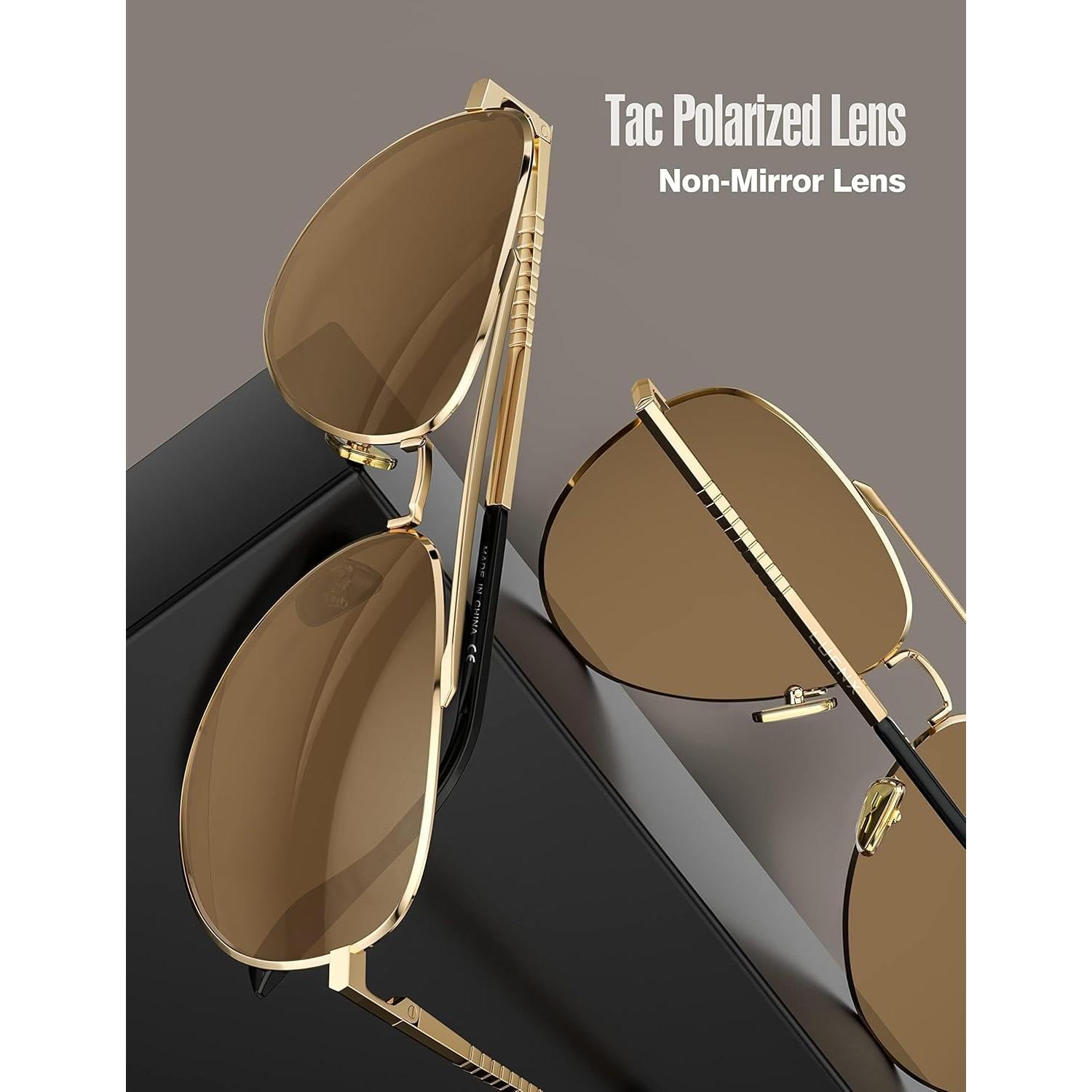 Gafas de sol LUENX Aviador Polarizadas UV400 60mm Unisex