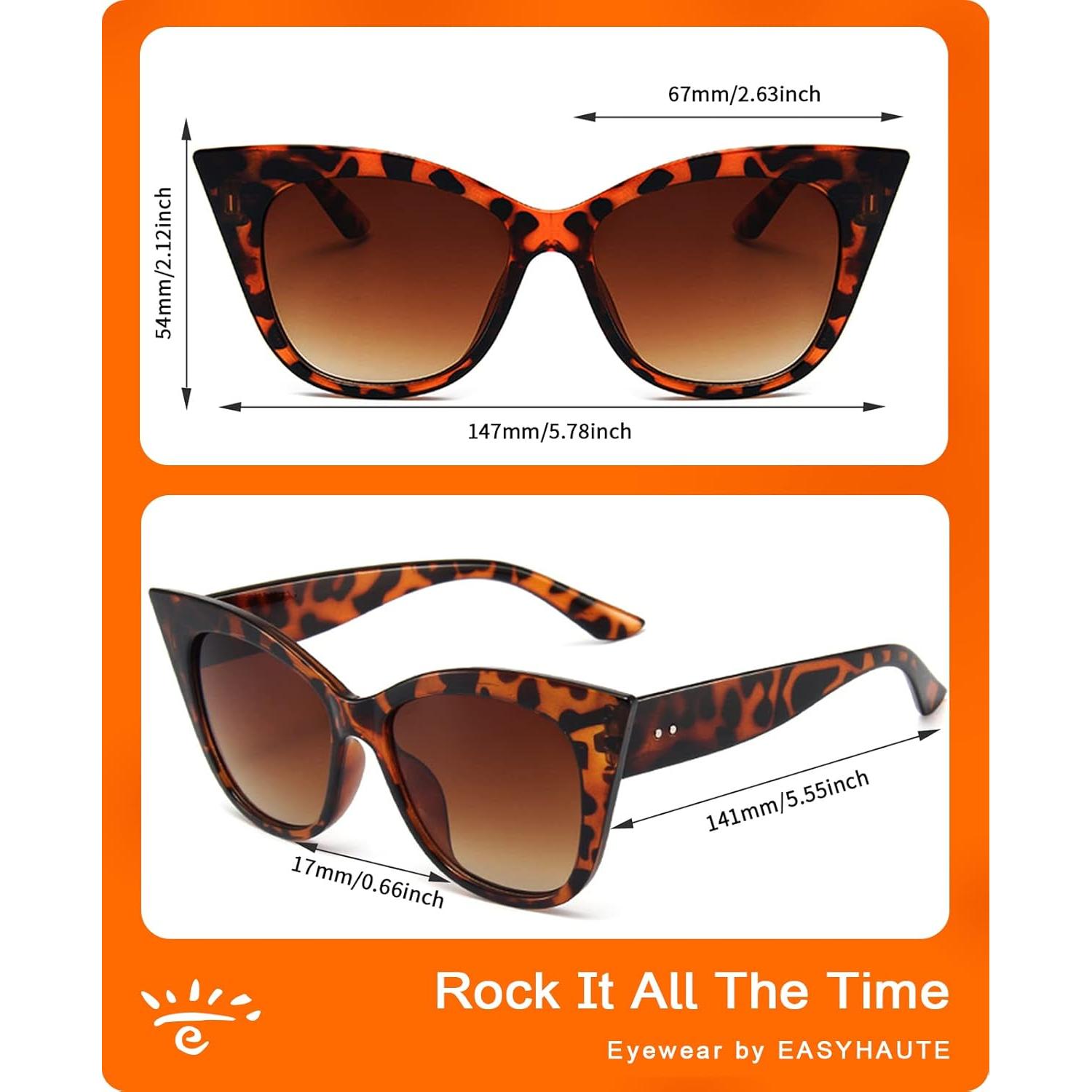 Gafas de Sol EASYHAUTE Ojo de Gato UV400 Retro