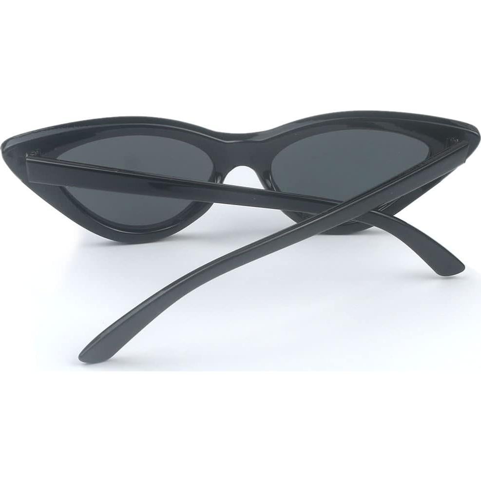 Gafas de Sol Cat Eye Mujeres Vintage Plástico Negro