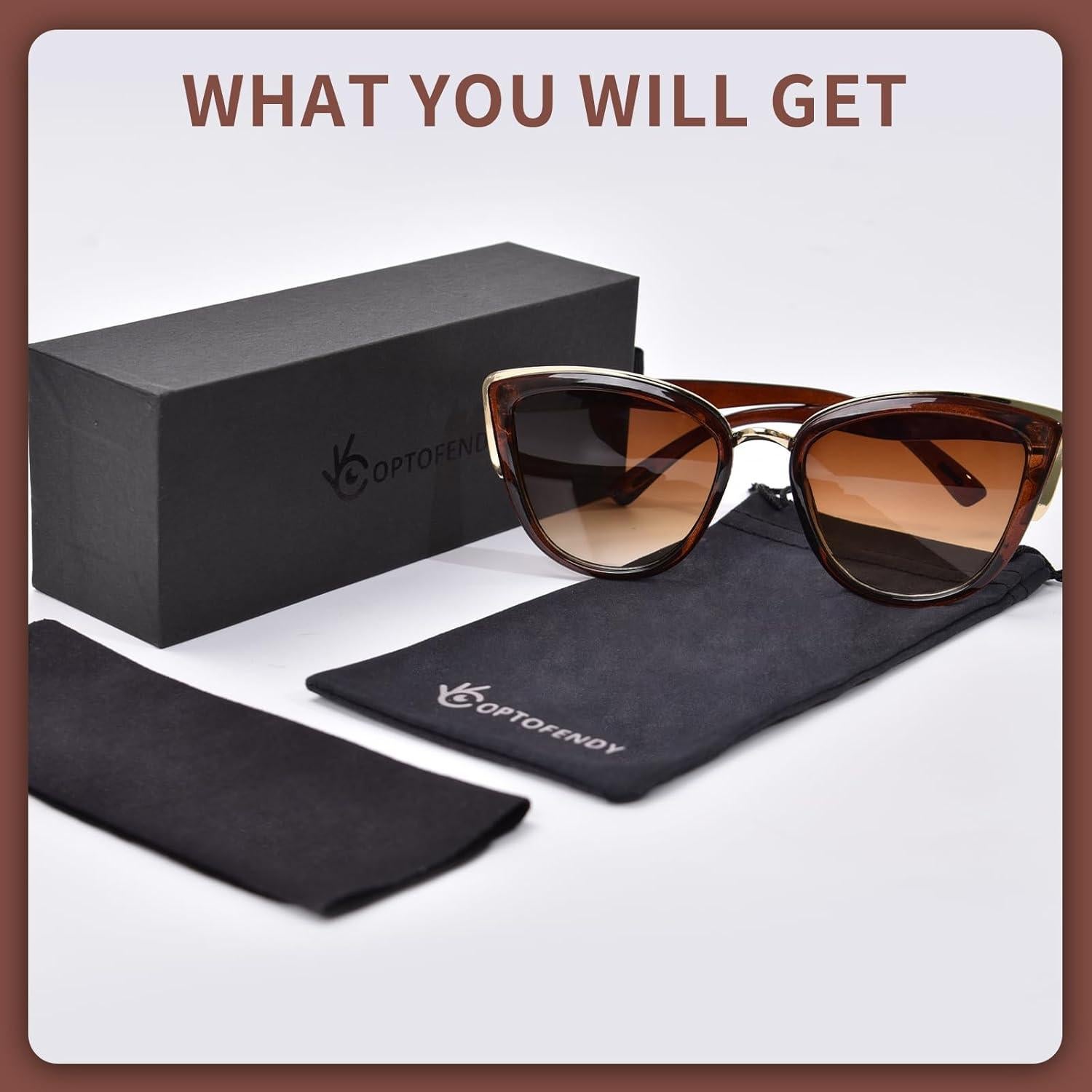 Gafas de sol estilo gato OPTOFENDY con protección UV