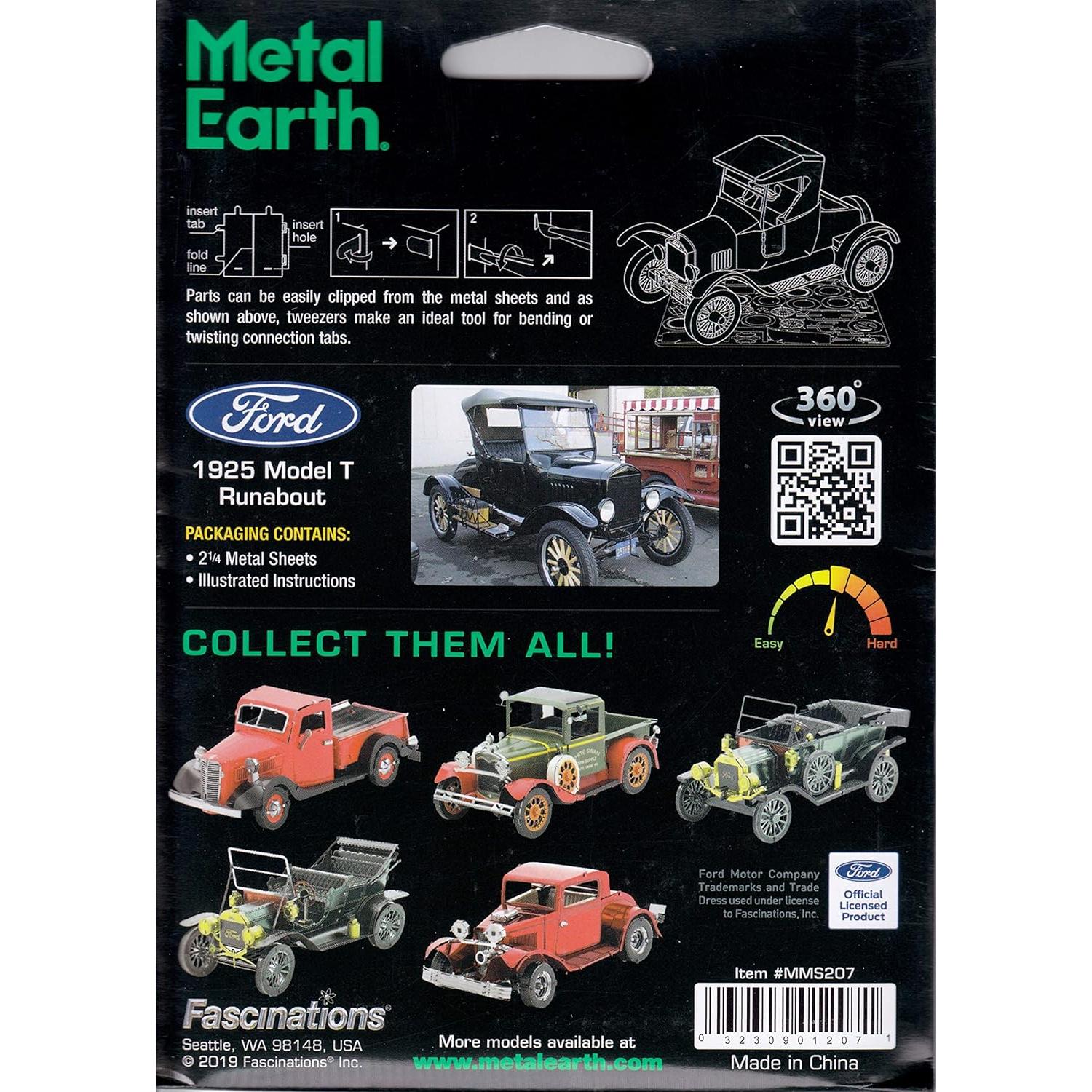 Kit de Modelo 3D Metal Earth Ford Model T 1925 - Fascinations