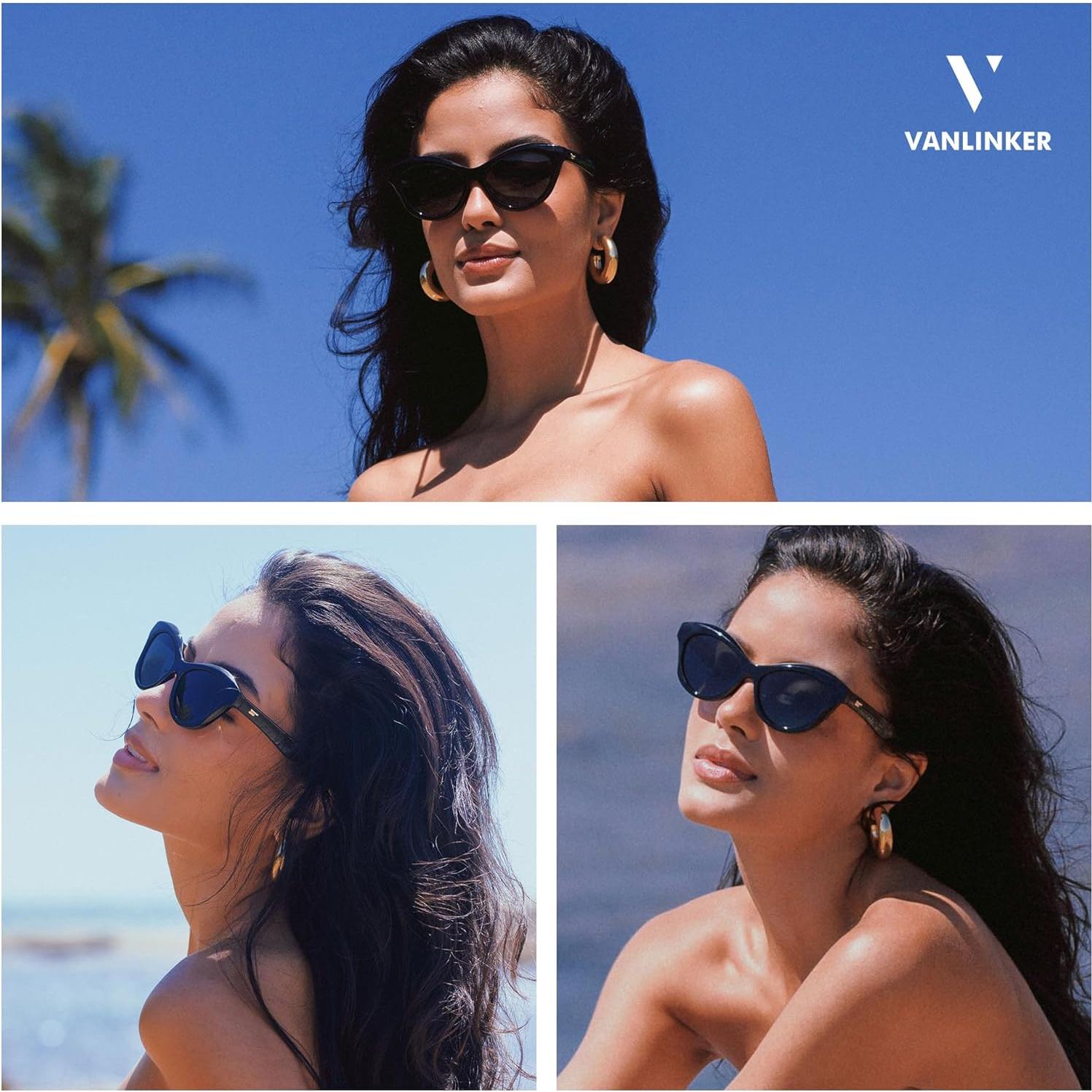 Gafas de sol estilo gato VANLINKER con lentes polarizados