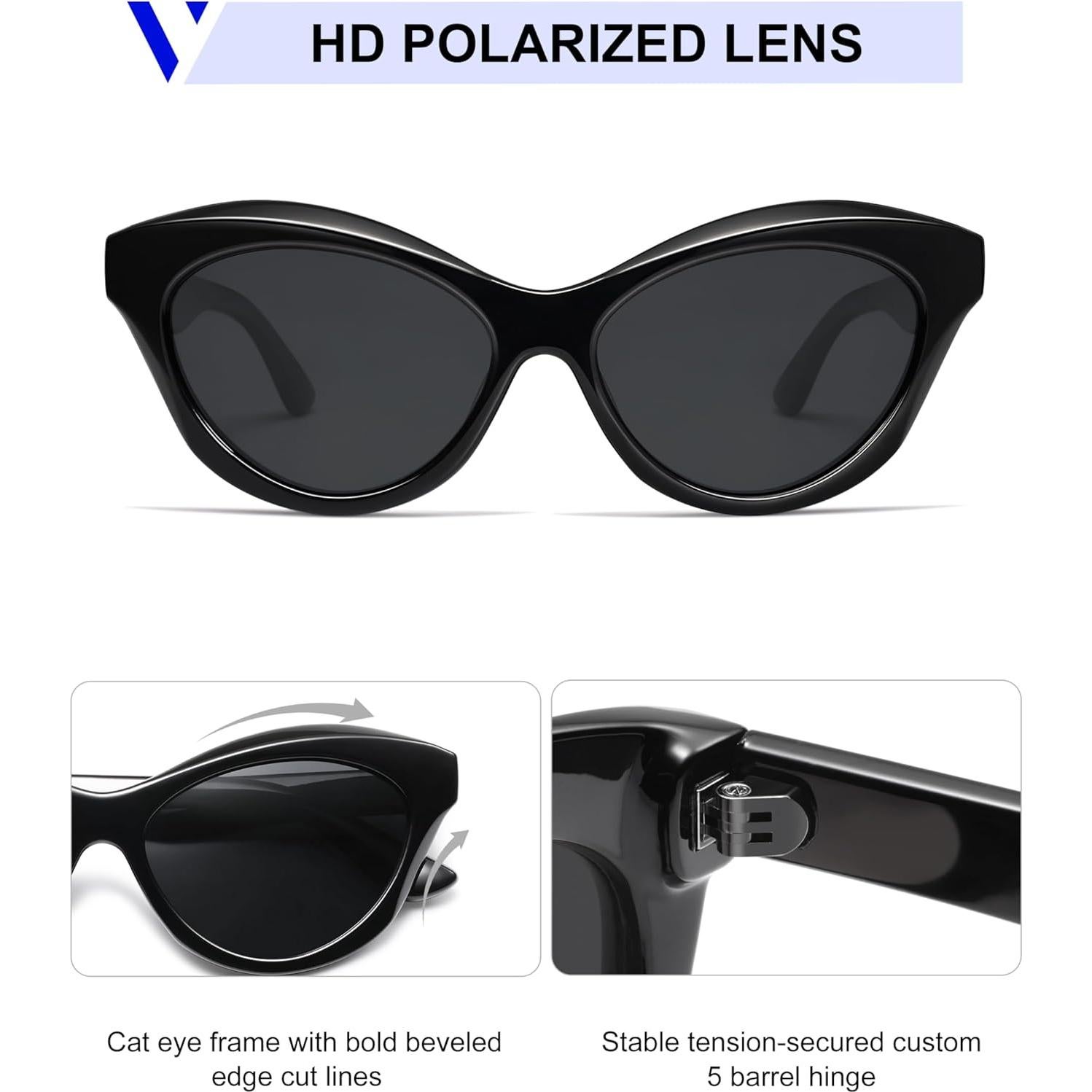 Gafas de sol estilo gato VANLINKER con lentes polarizados