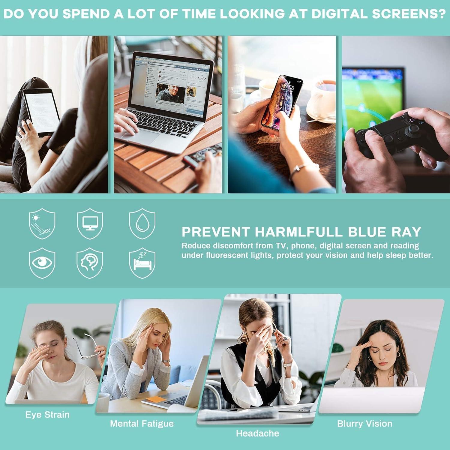 Gafas Anti Luz Azul Gaoye Unisex con Filtro UV 3 Colores