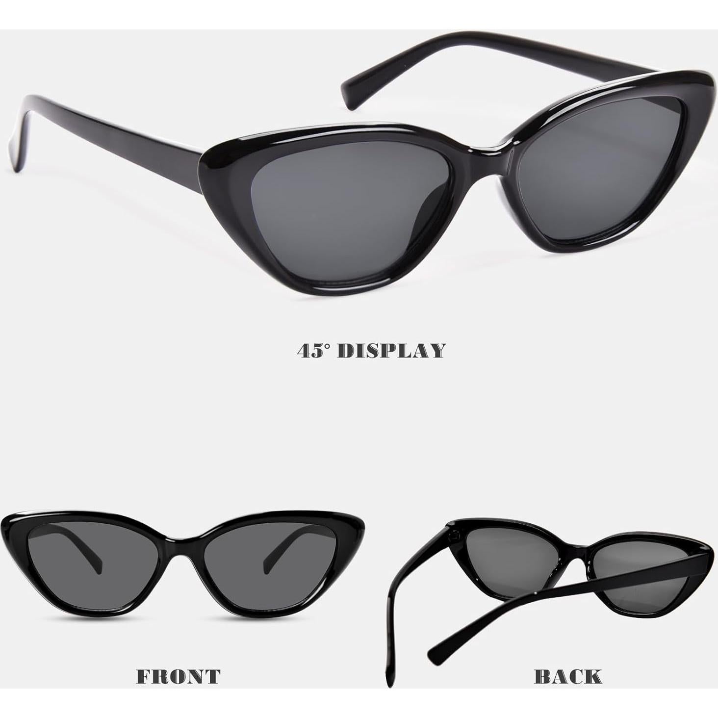 Gafas de sol Cat Eye OPTOFENDY negras para mujer