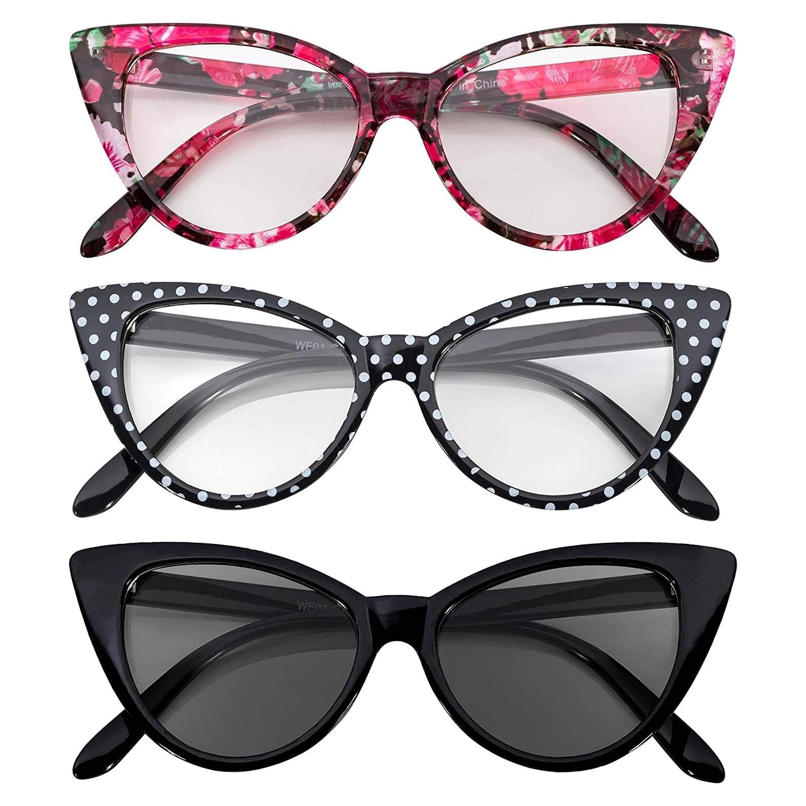 3 Gafas de Sol Gato OWL con Protección UV400 para Mujeres