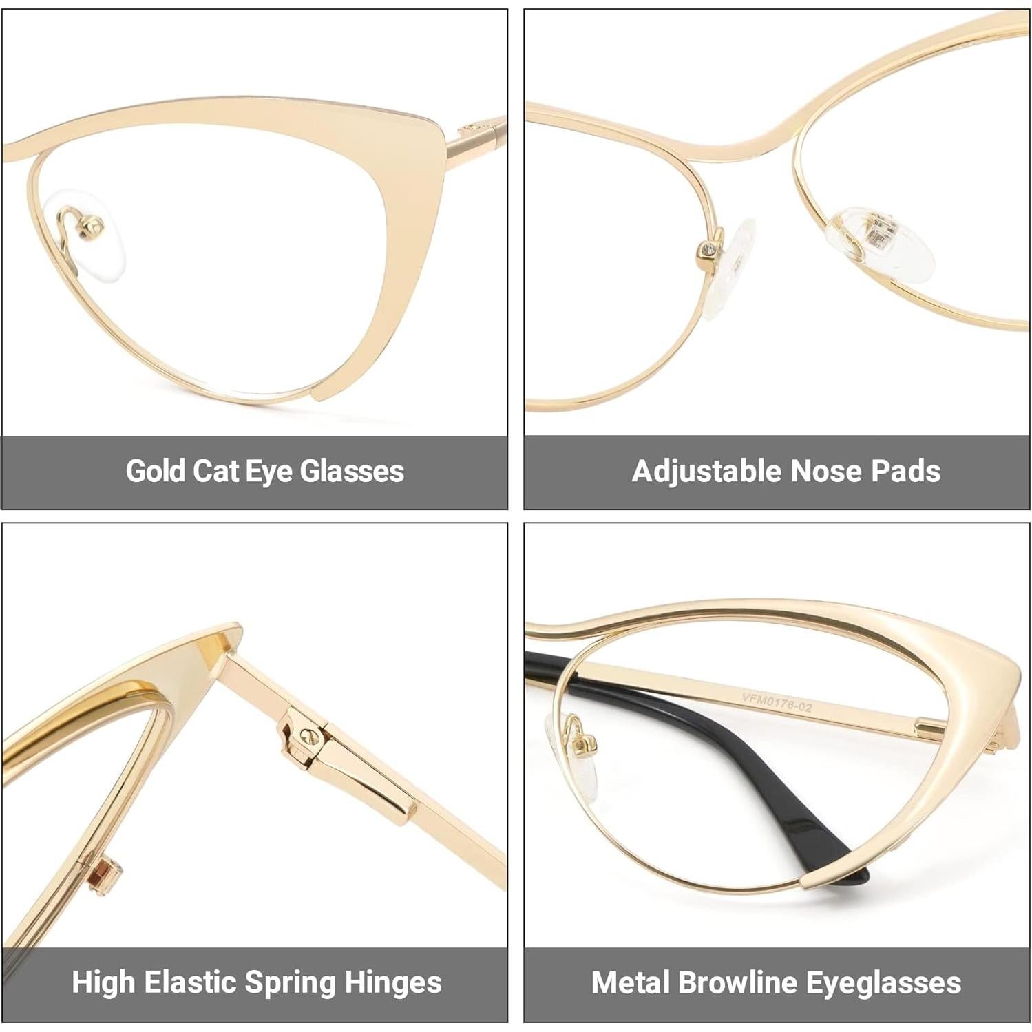 Gafas de sol estilo gato Metal Eyewear Ellen VFM0176