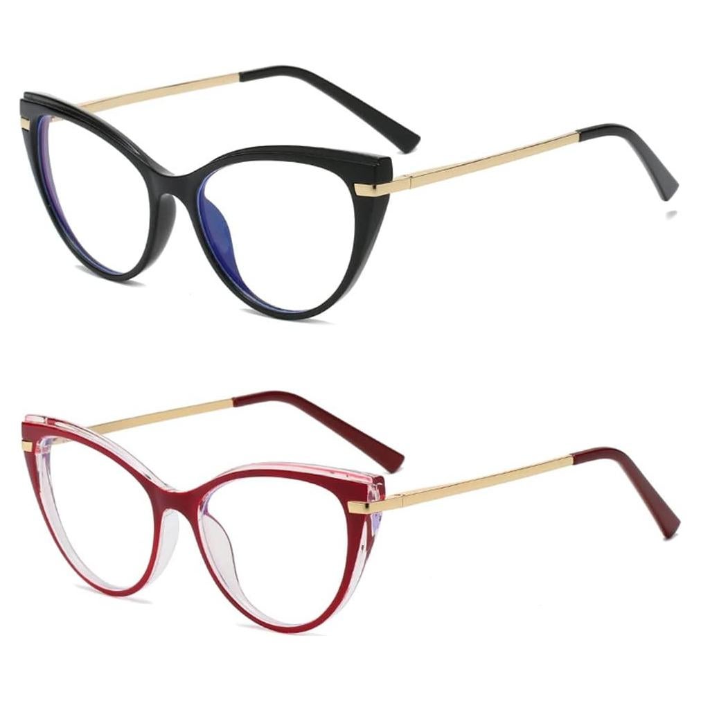 Gafas LJCZKA bloqueadoras luz azul para mujeres, ojo de gato