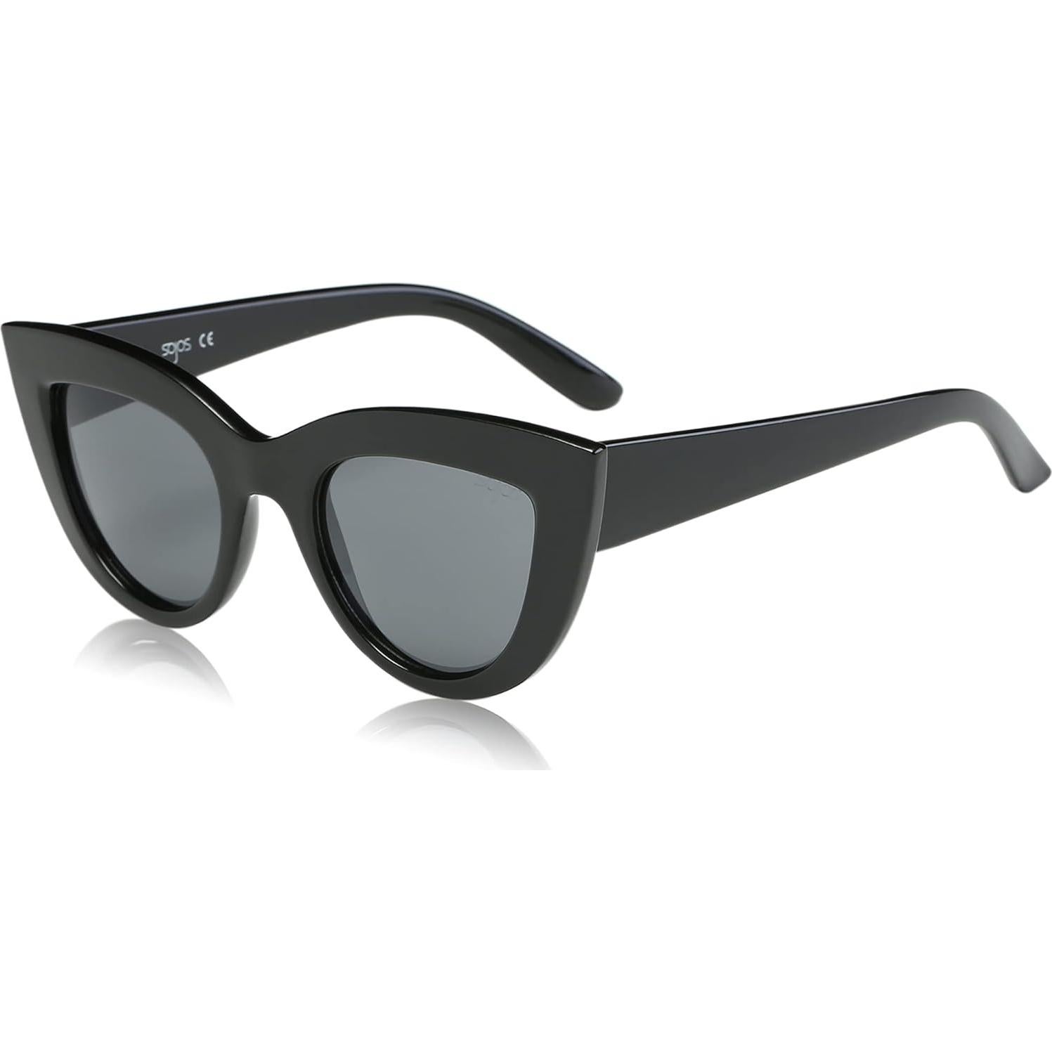 Gafas de Sol Retro SojoS Ojo de Gato UV400 para Mujeres