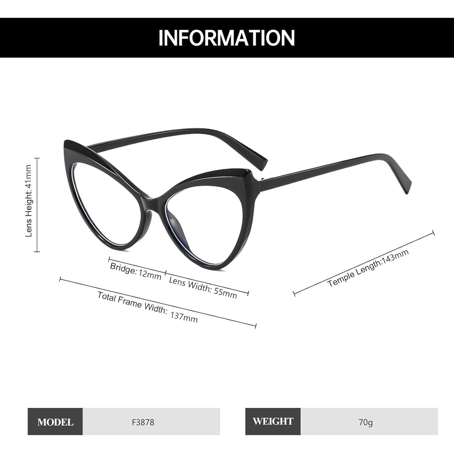 Gafas YAMEIZE anti luz azul estilo gato para hombres y mujeres