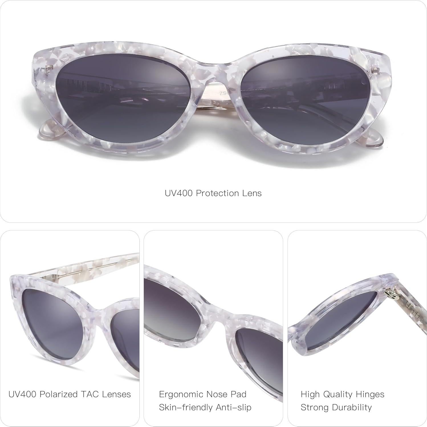 Gafas de sol ZENOTTIC Ojo de Gato UV400 para Mujeres