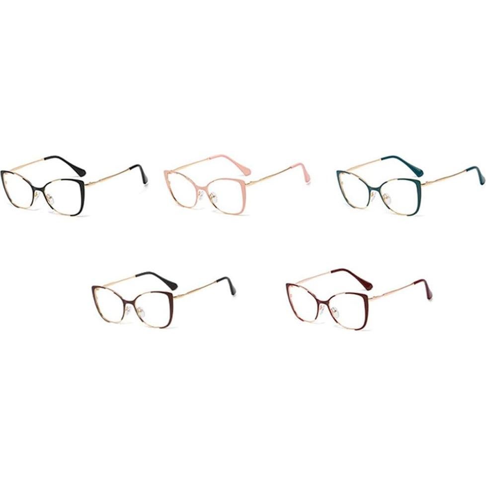 Gafas Retro Ojo de Gato Kachawoo Metal para Mujeres