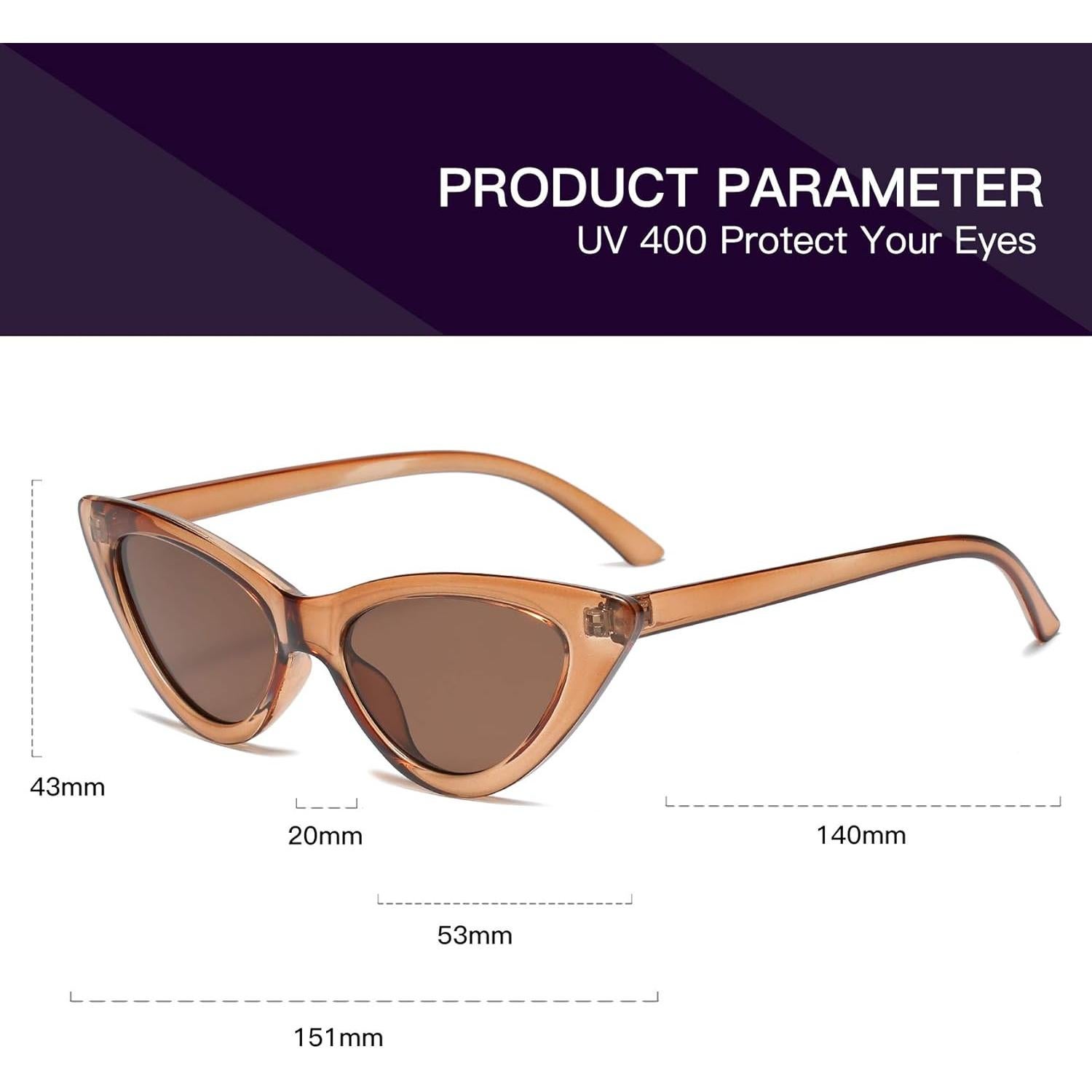 Gafas de sol retro de ojo de gato para mujeres - UV400