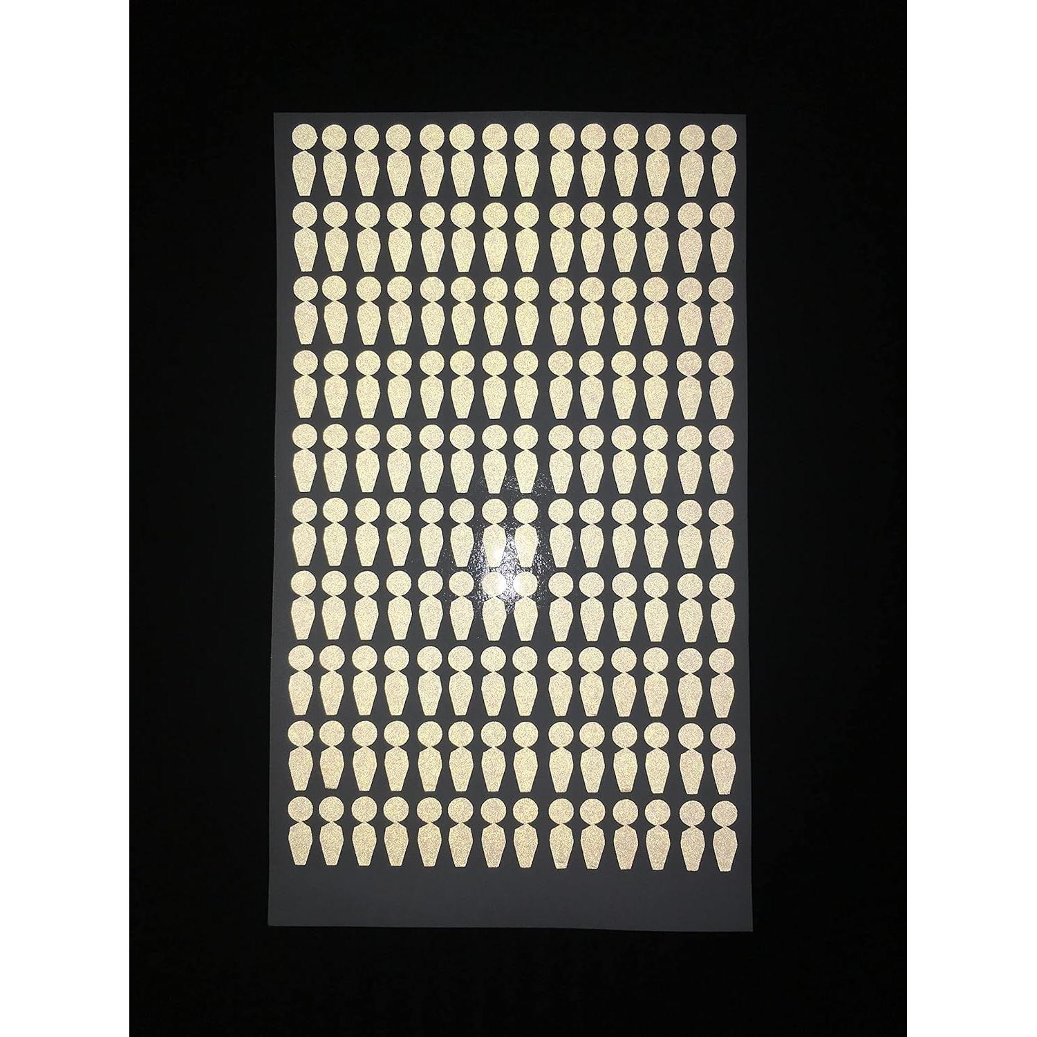 Etiquetas Reflectantes Floordrobe 140 Puntos para Golf