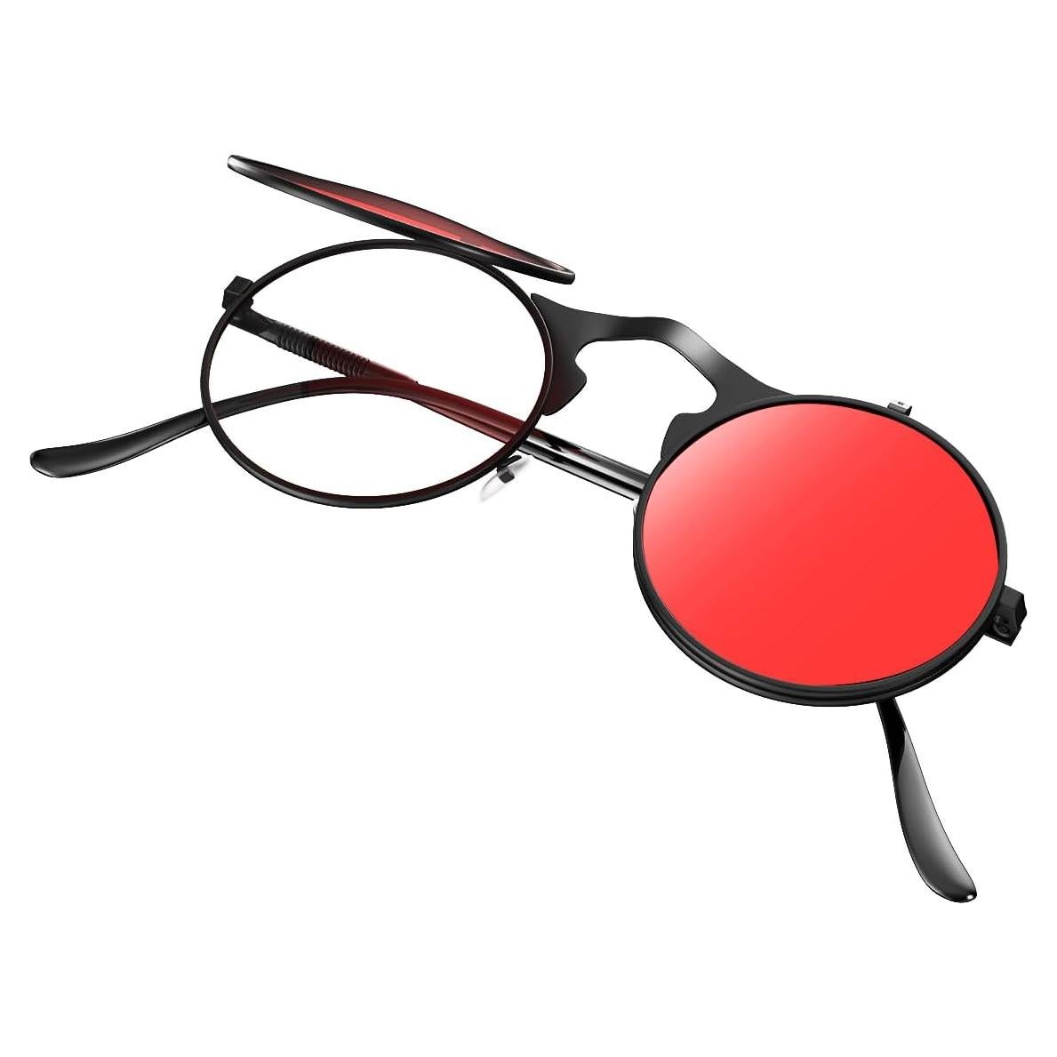 Gafas de sol redondas Yvey Essence steampunk plegables UV400