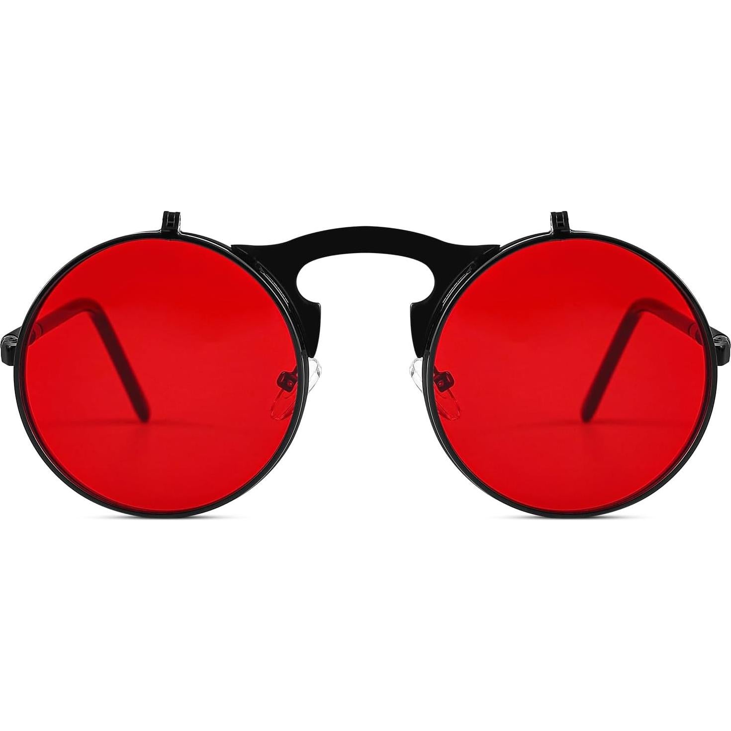 Gafas de sol redondas Yvey Essence steampunk plegables UV400