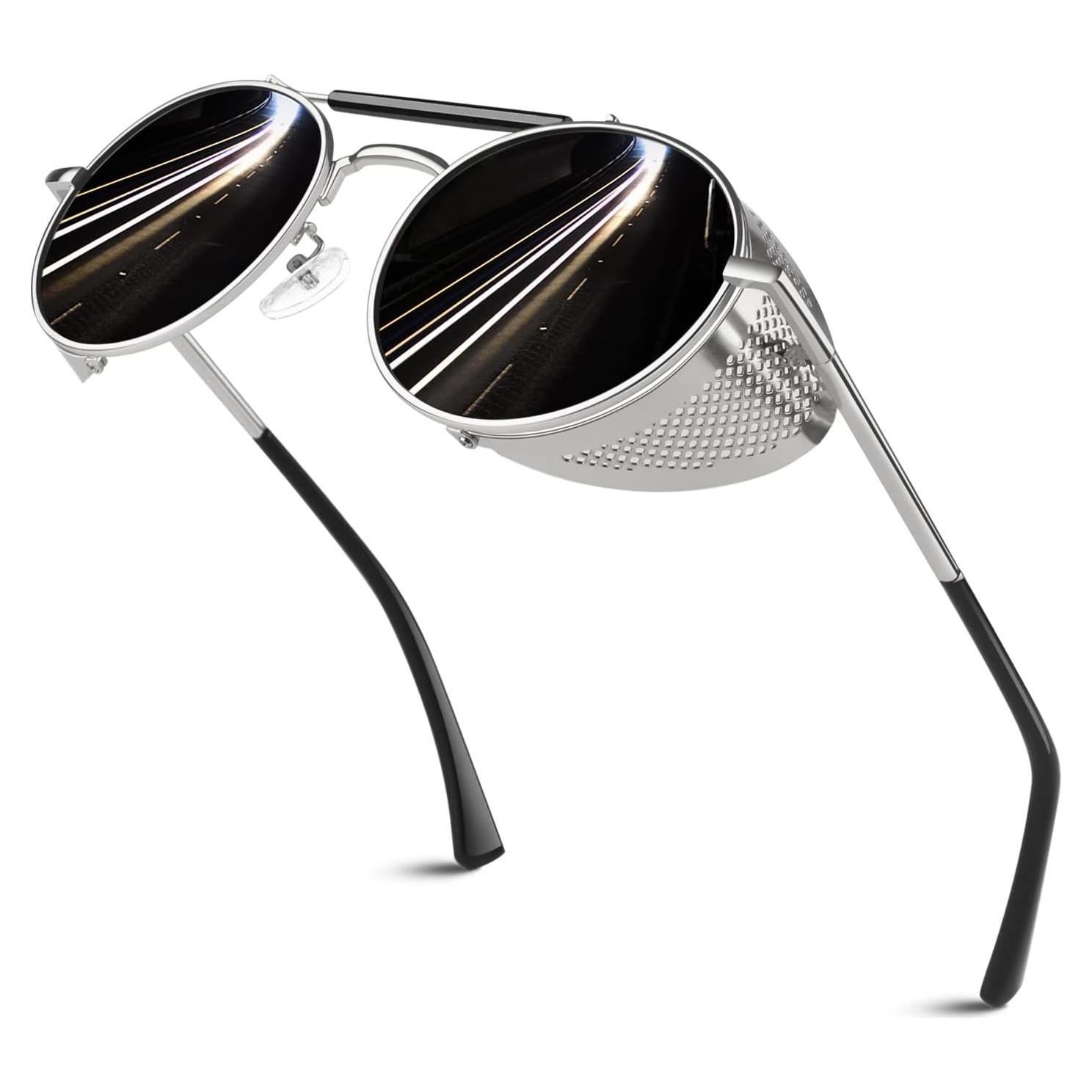 Gafas de sol steampunk SUNIER con lentes polarizados UV400