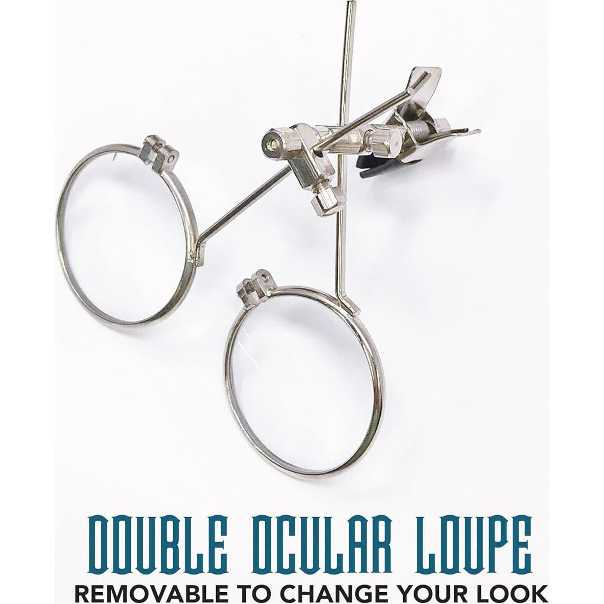 Gafas Steampunk UMBRELLALABORATORY con Lentes Azules y Lupa