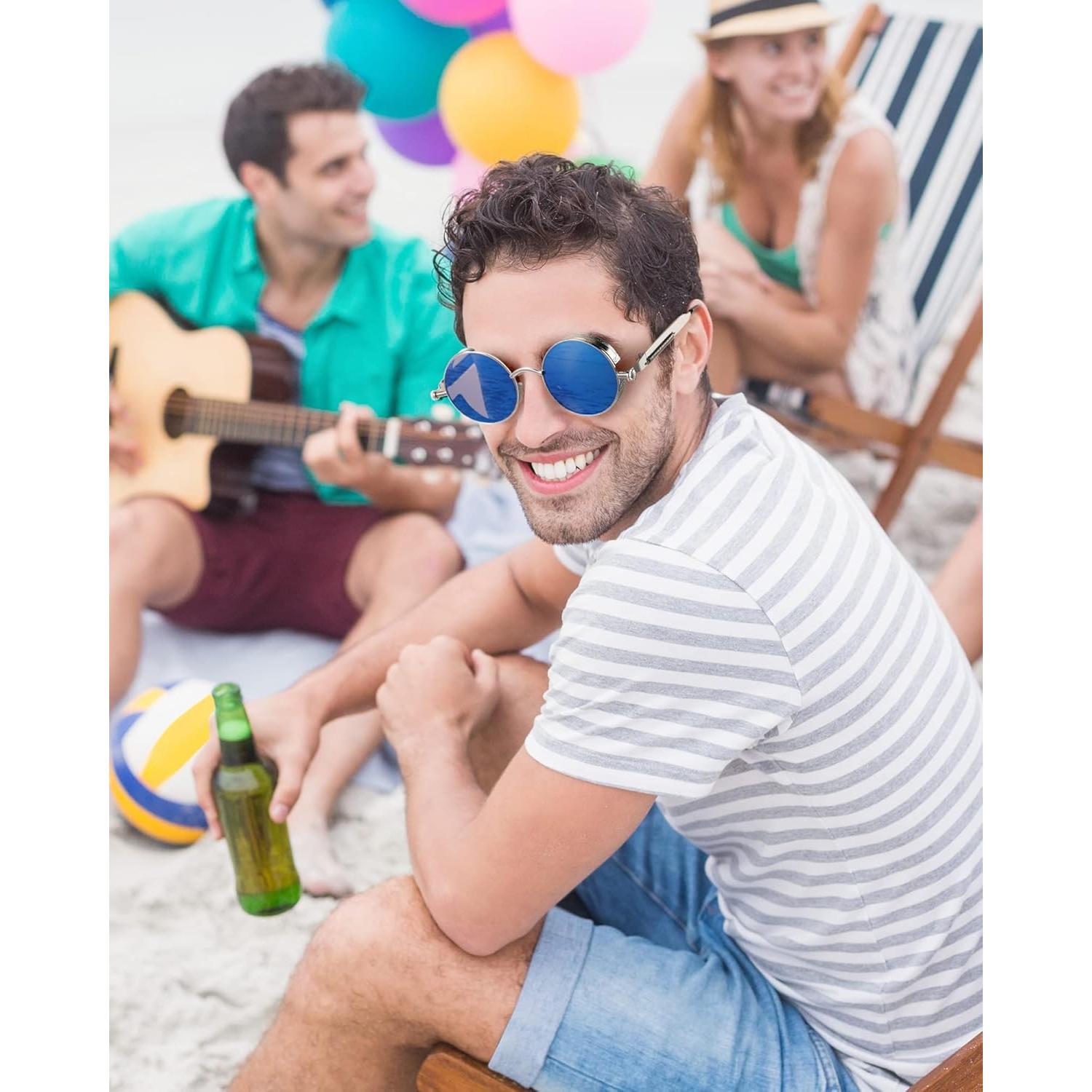 Gafas Steampunk Coume 8 Pcs Redondas Metalicas Unisex