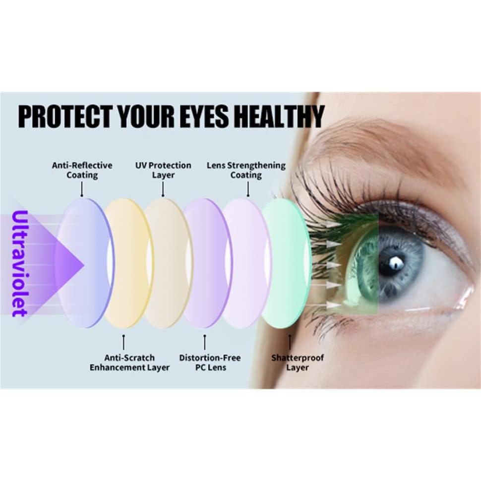 Gafas de Sol Steampunk FEISEDY Redondas UV400 Negro