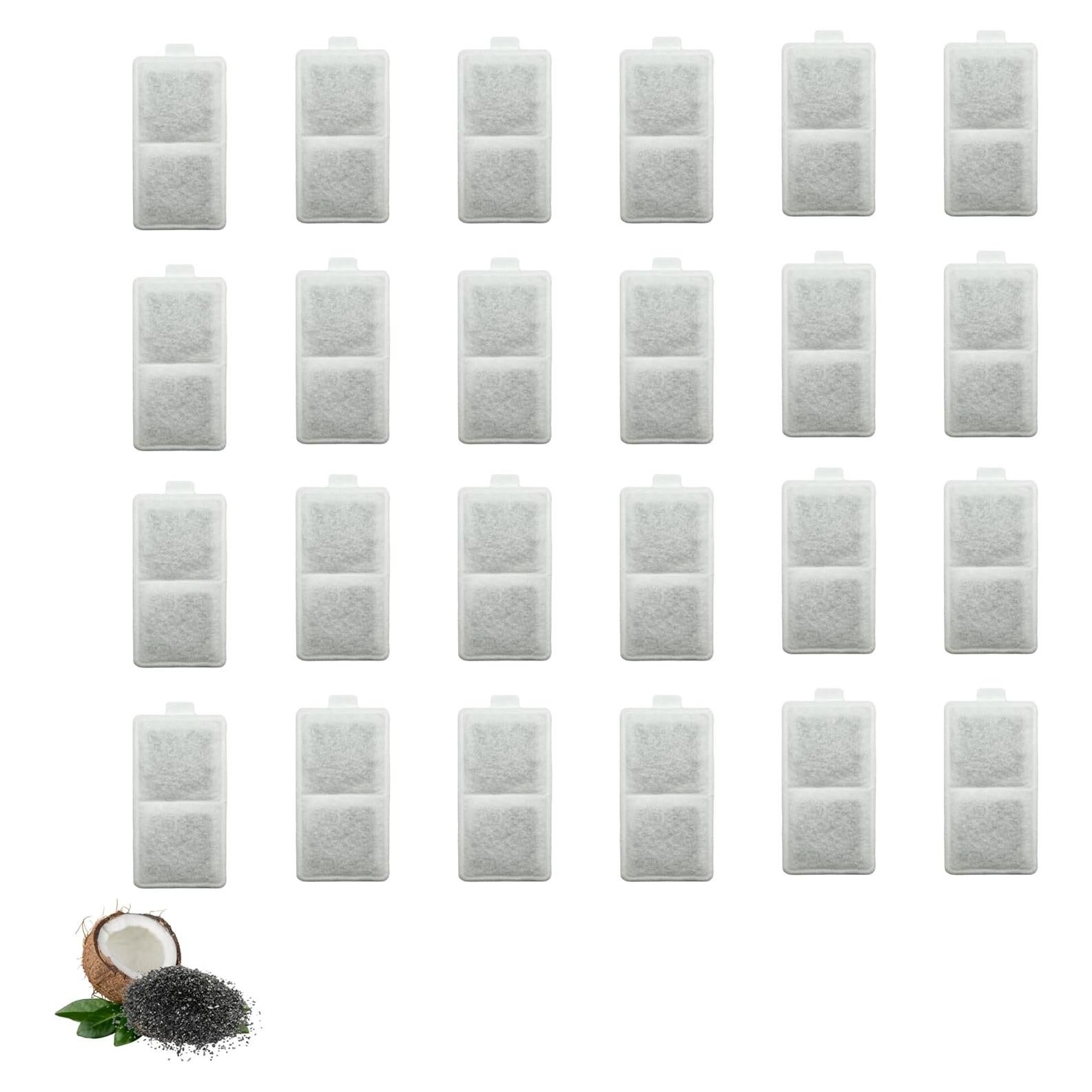 24 Filtros de Agua Nispira para Mascotas Whisker City 5" x 2.5"