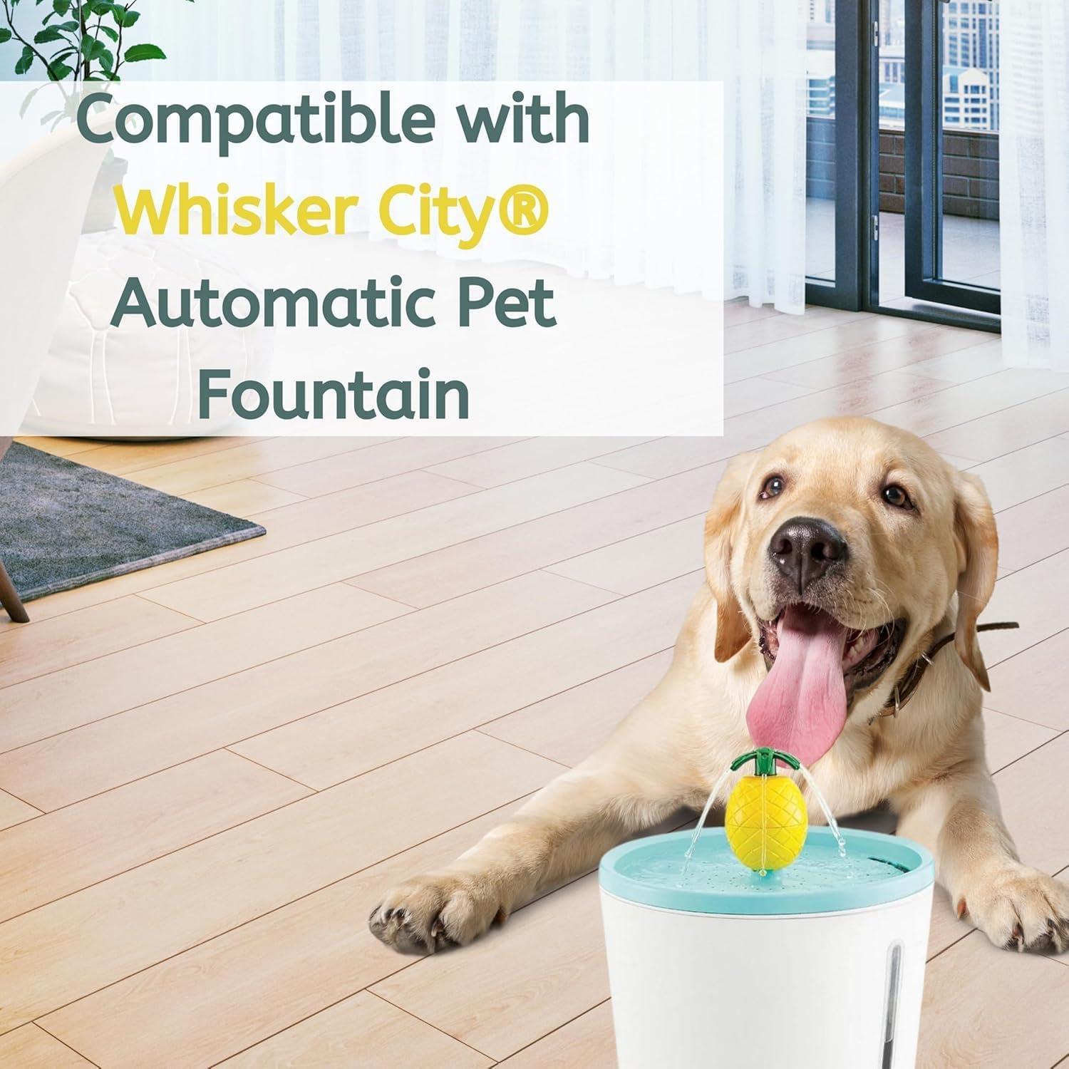 24 Filtros de Agua Nispira para Mascotas Whisker City 5" x 2.5"